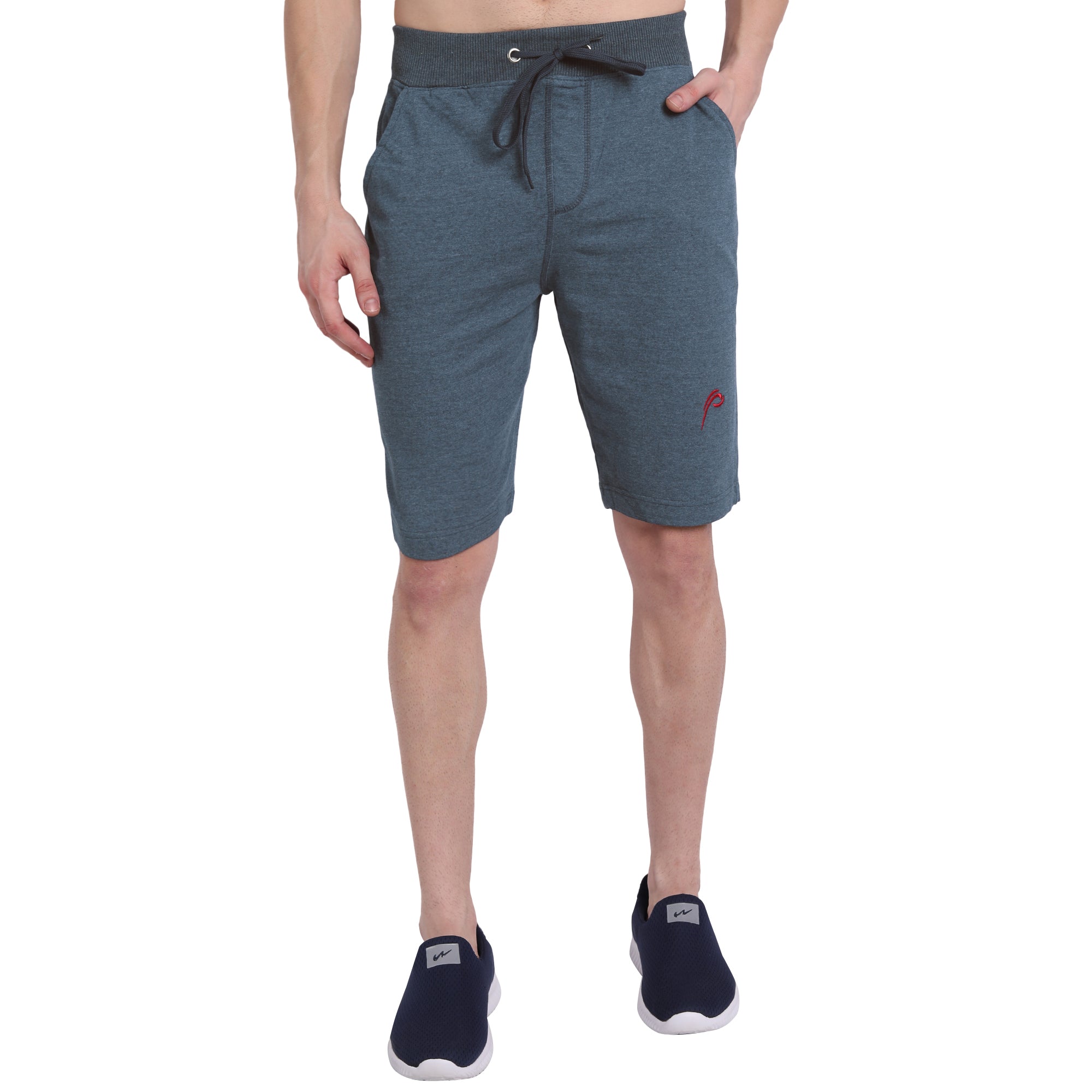 Poomer 3/4th Shorts - Blue