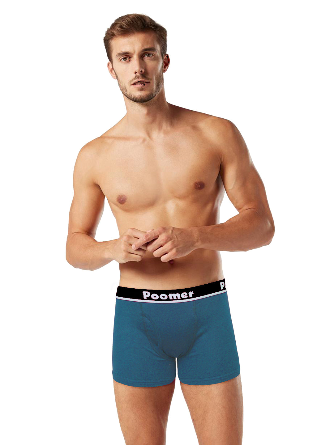 Poomer Club Man Trunks - Teal Blue