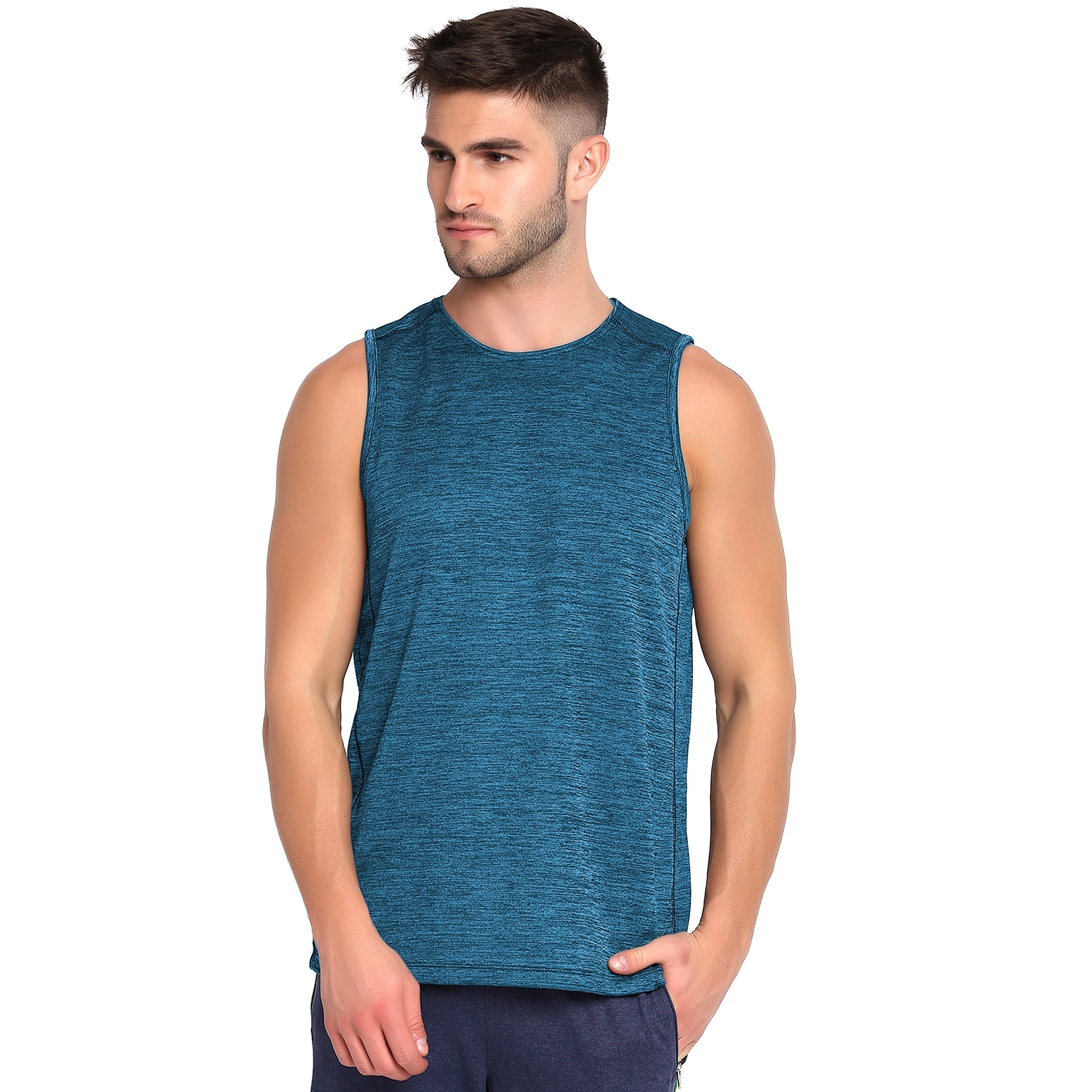 Poomer Tank Top - Power Vest - Teal Blue