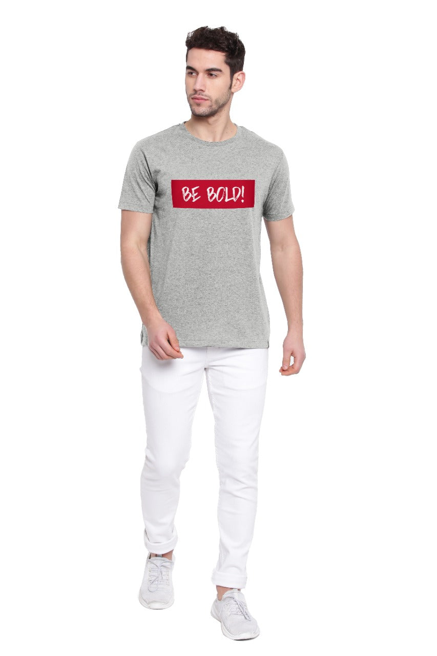 Poomer Printed T-Shirt Bold - Grey