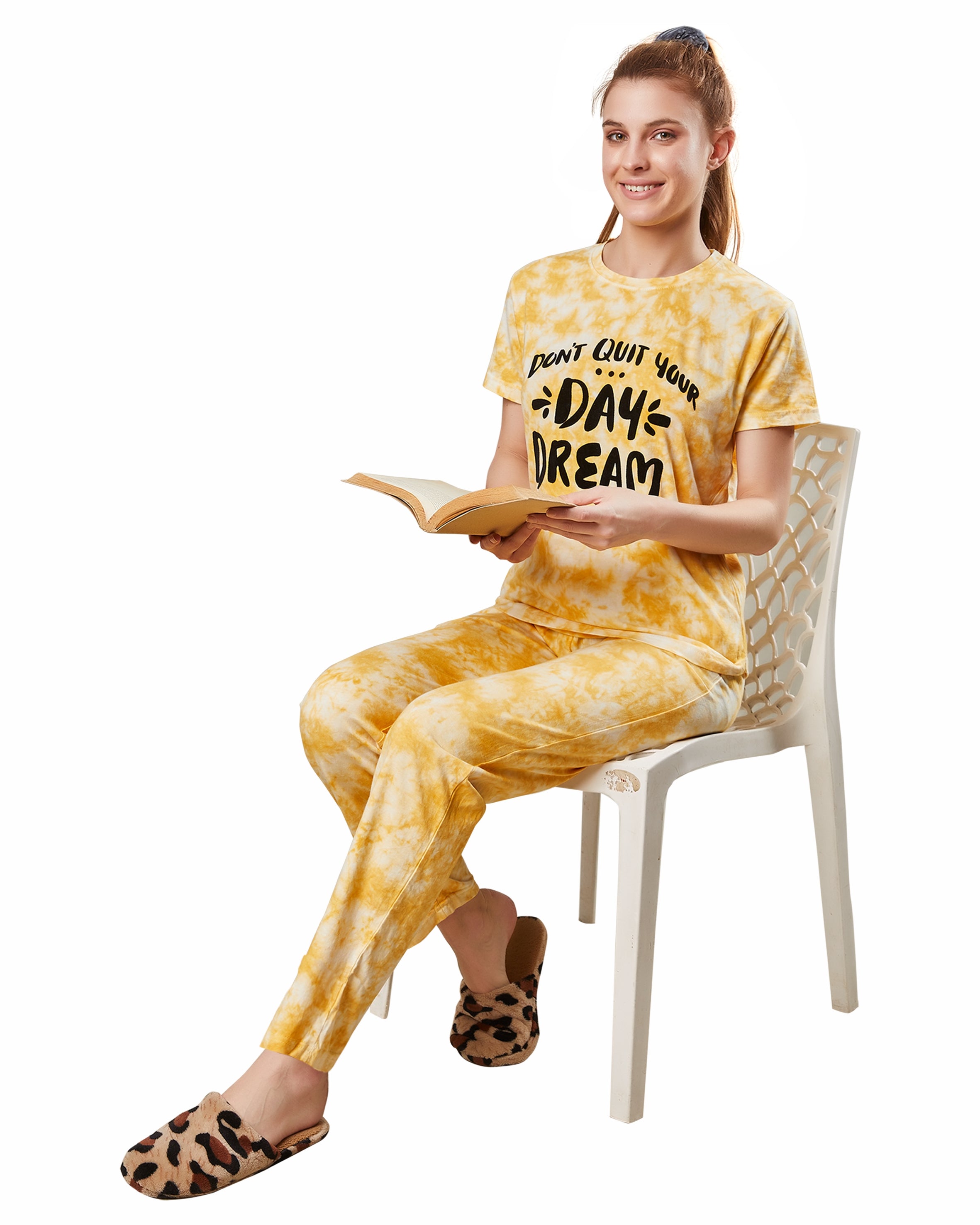 Presta Lounge Wear - Tie-Dye Yellow