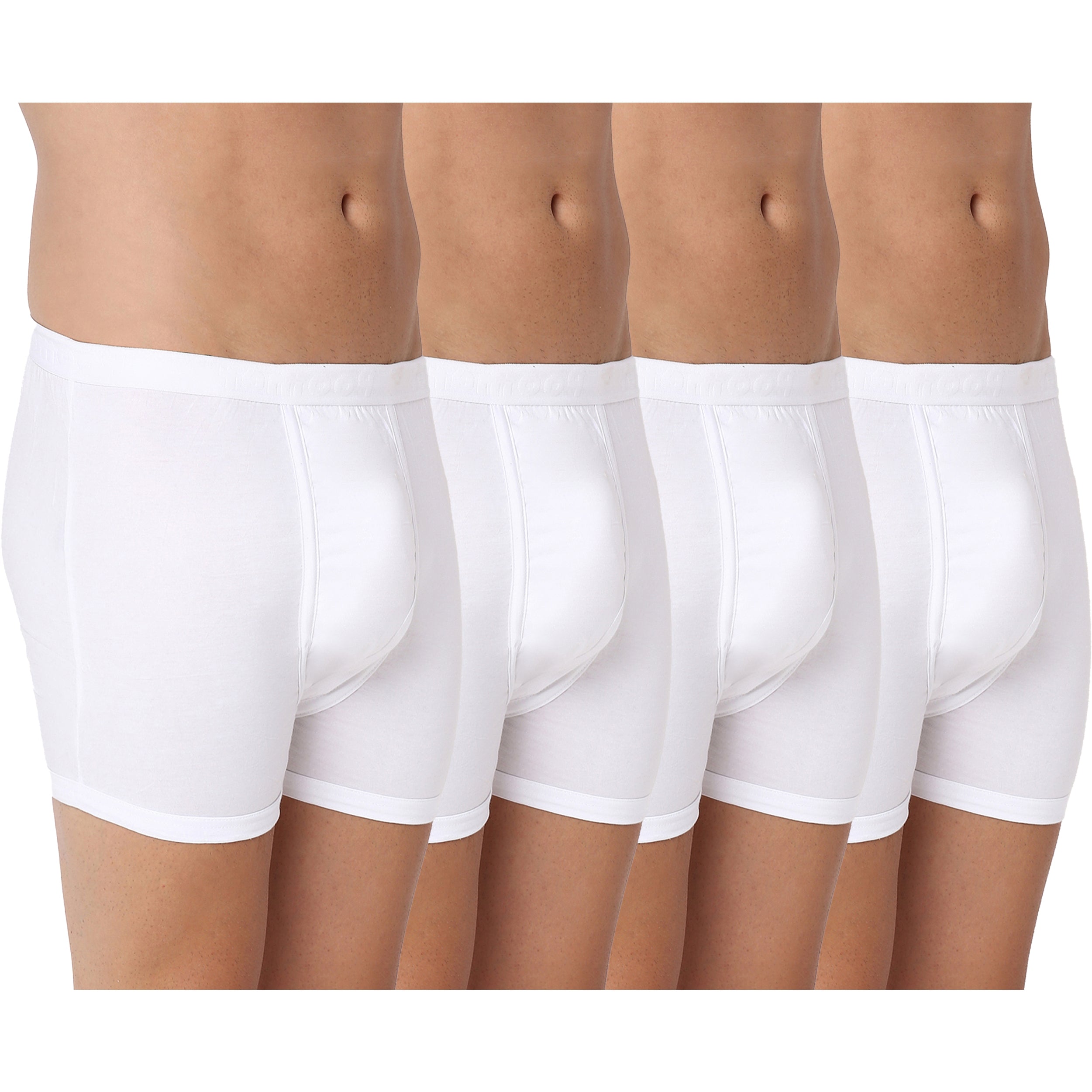 Pack of 4 - Poomer Liberty Trunks W Pkt White
