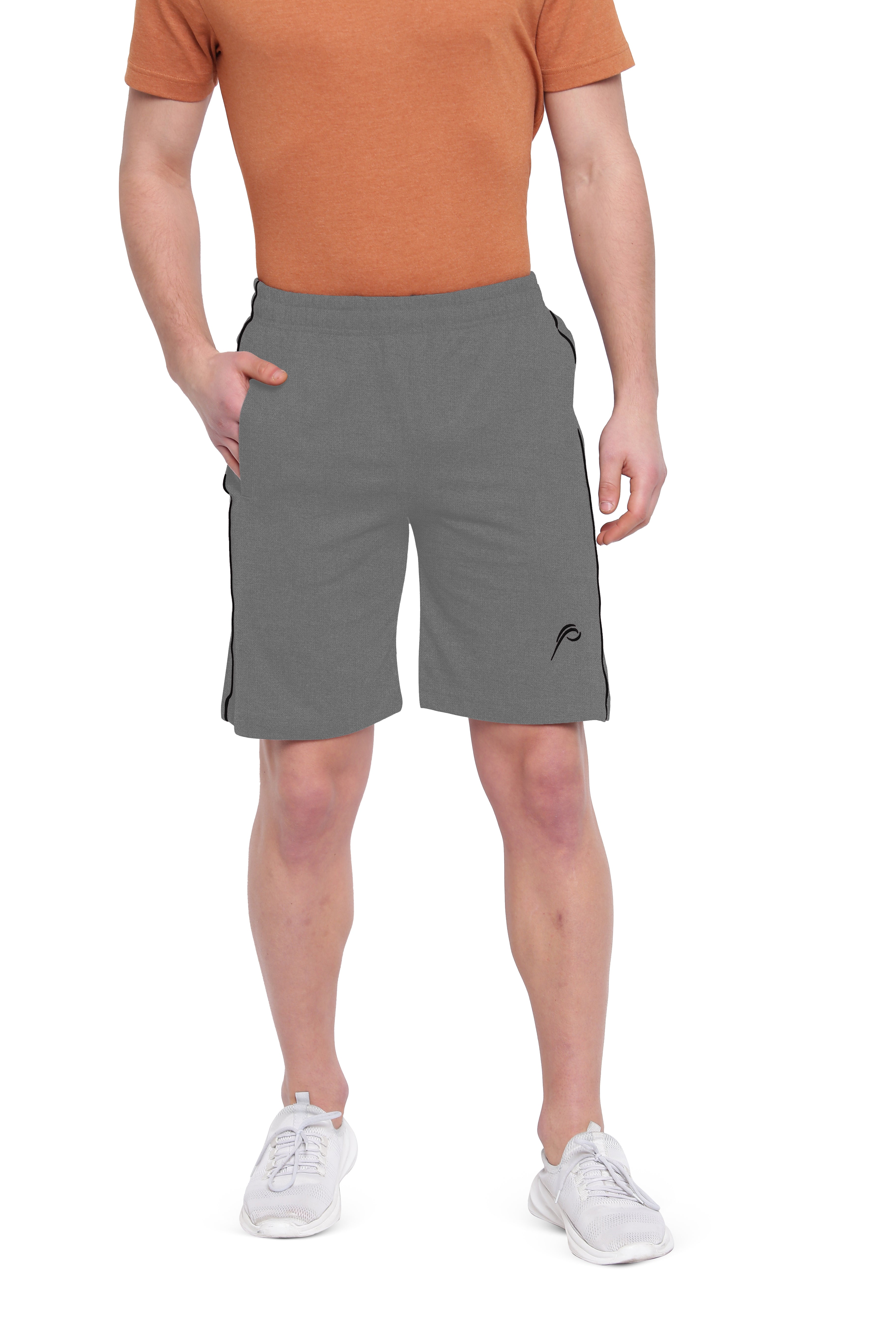 Poomer Casual Shorts - Light Grey