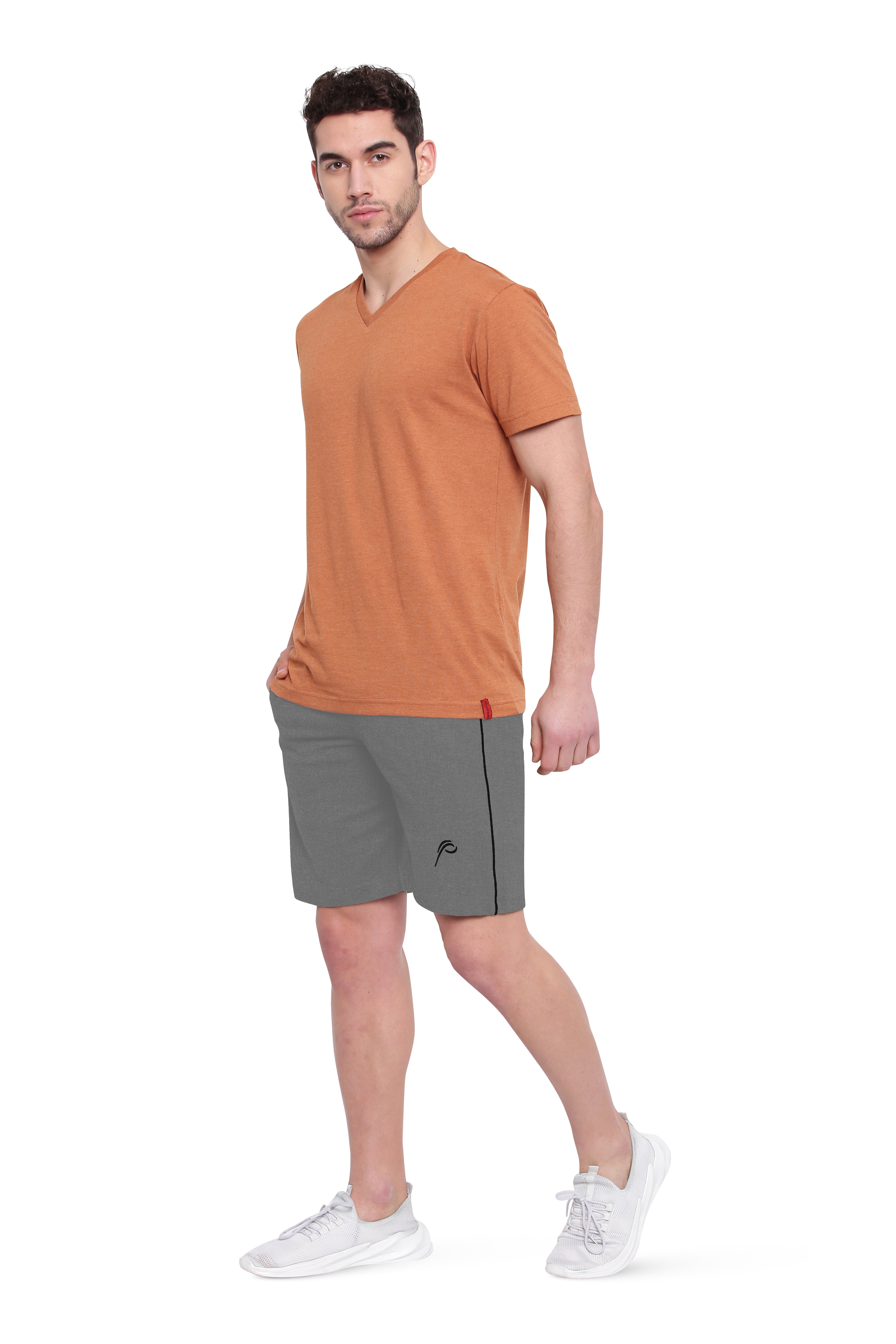 Poomer Casual Shorts - Light Grey