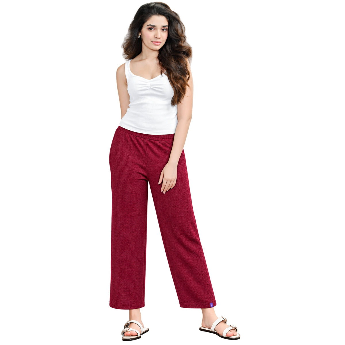 Presta Palazzo Pant - Red