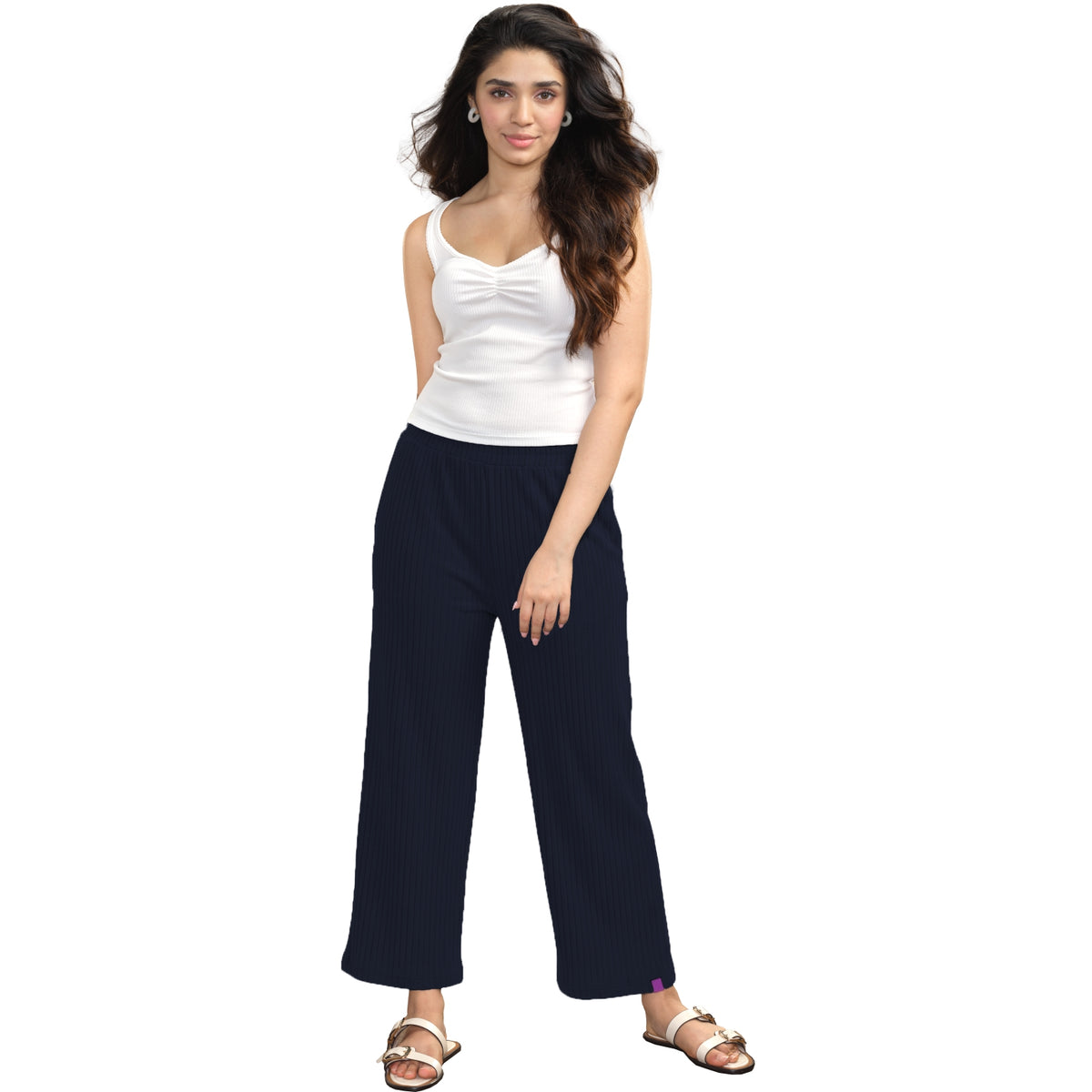 Presta Palazzo Pant - Navy