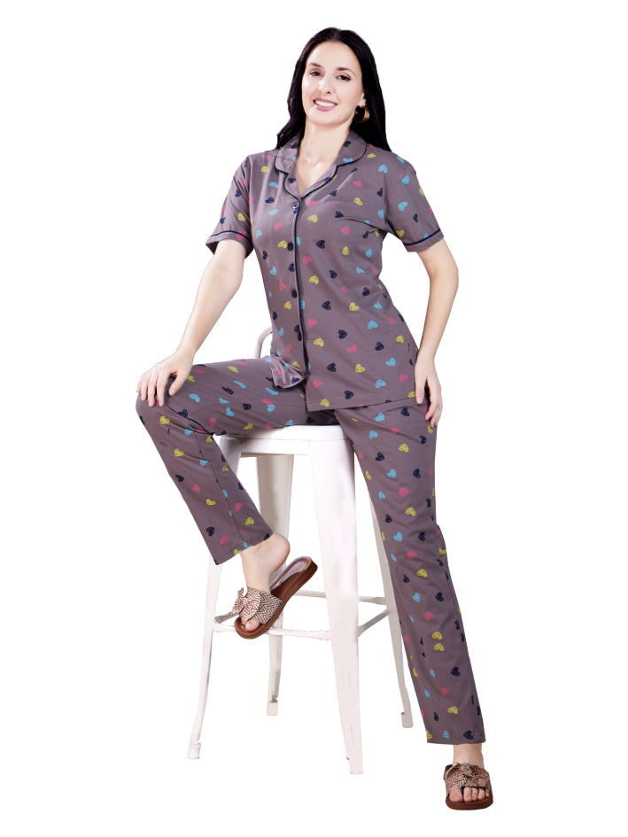 Presta Lounge Wear - Sweet Dreams - Plum Grey