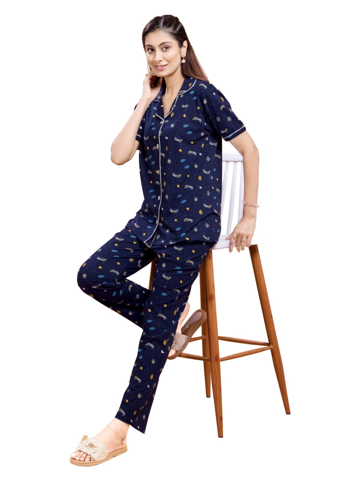 Presta Lounge Wear - Sweet Dreams - Navy Blue