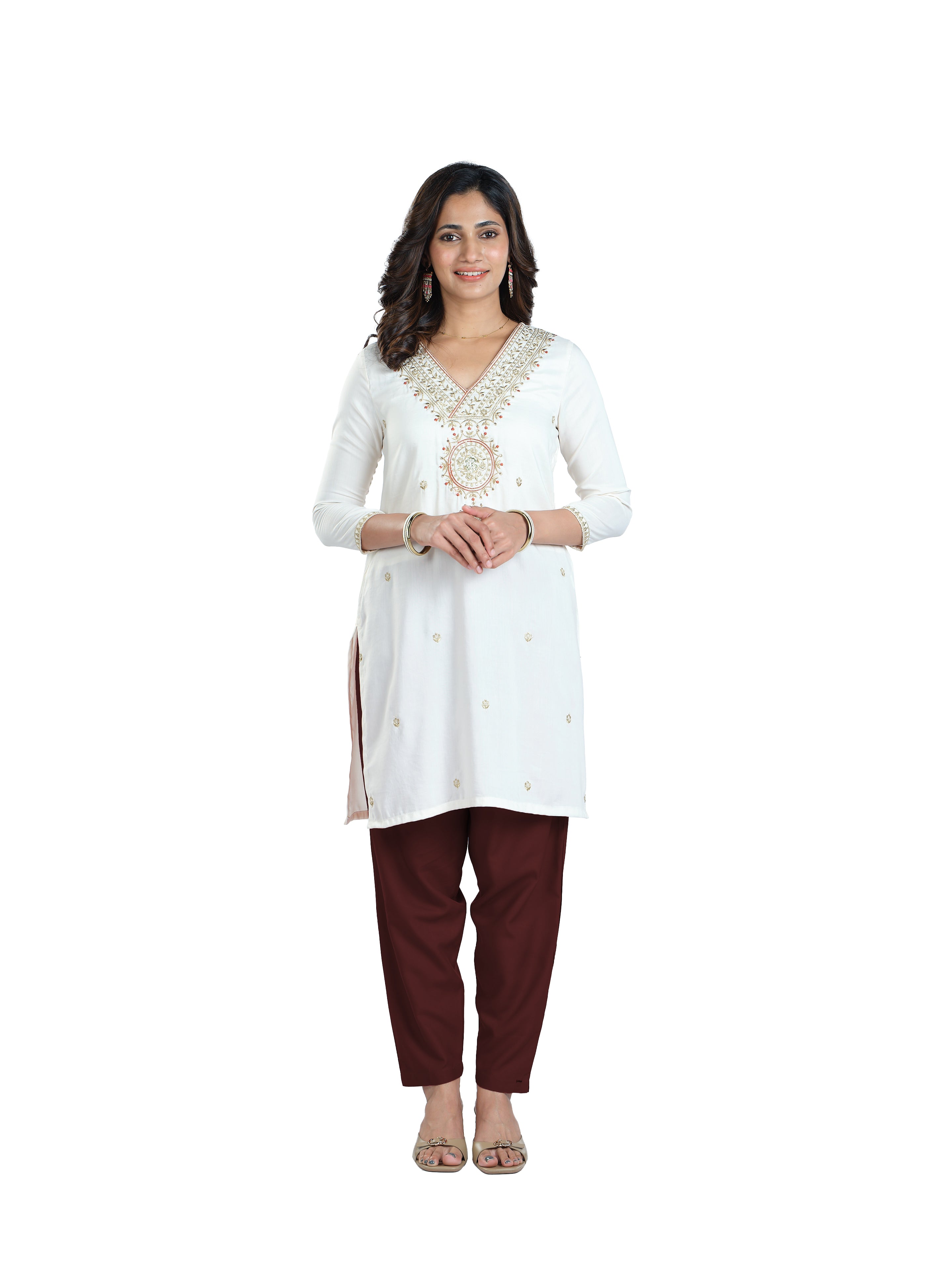 Presta Kurti Pant - Coffee Brown