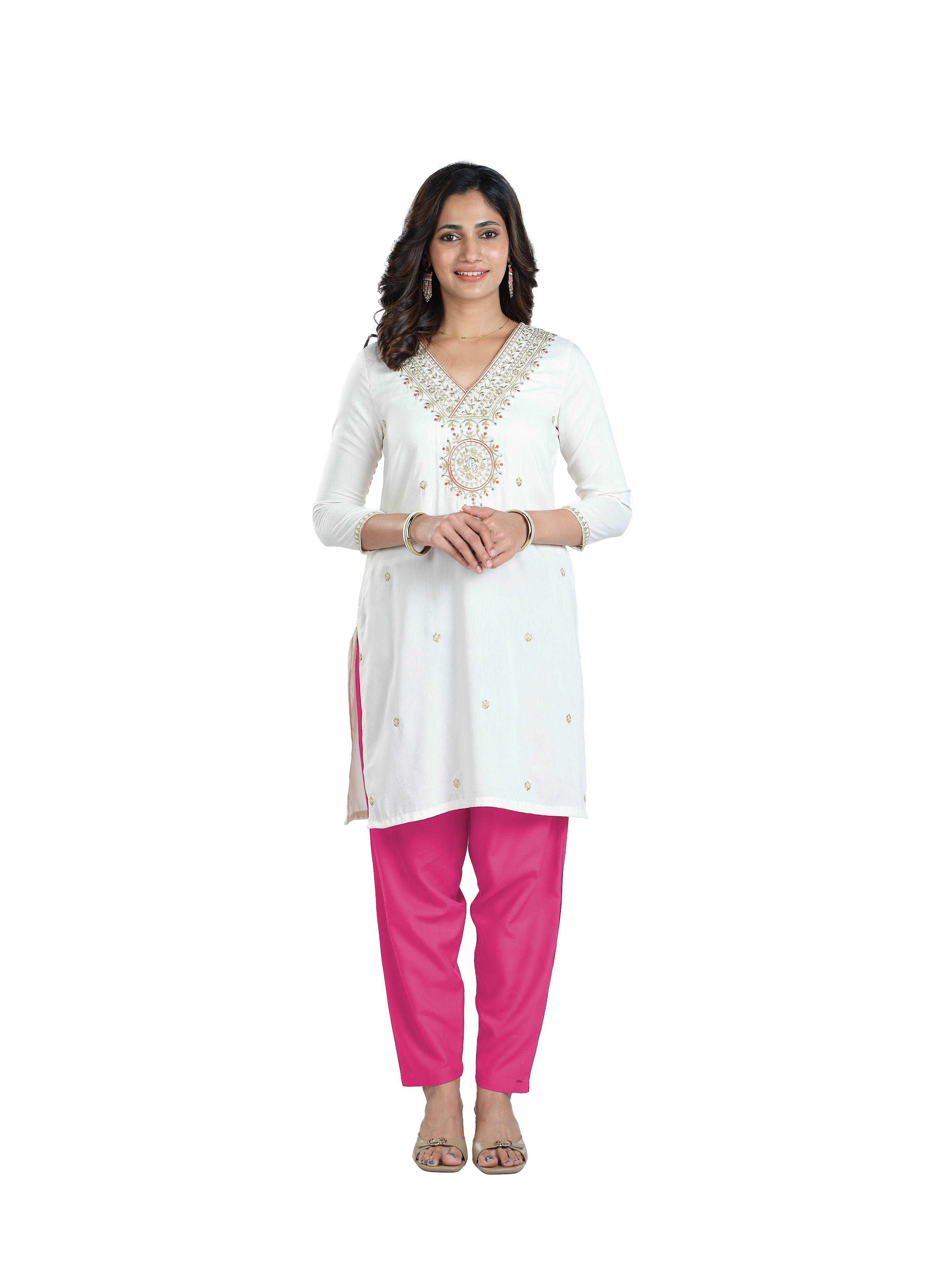 Presta Kurti Pant - Light Pink