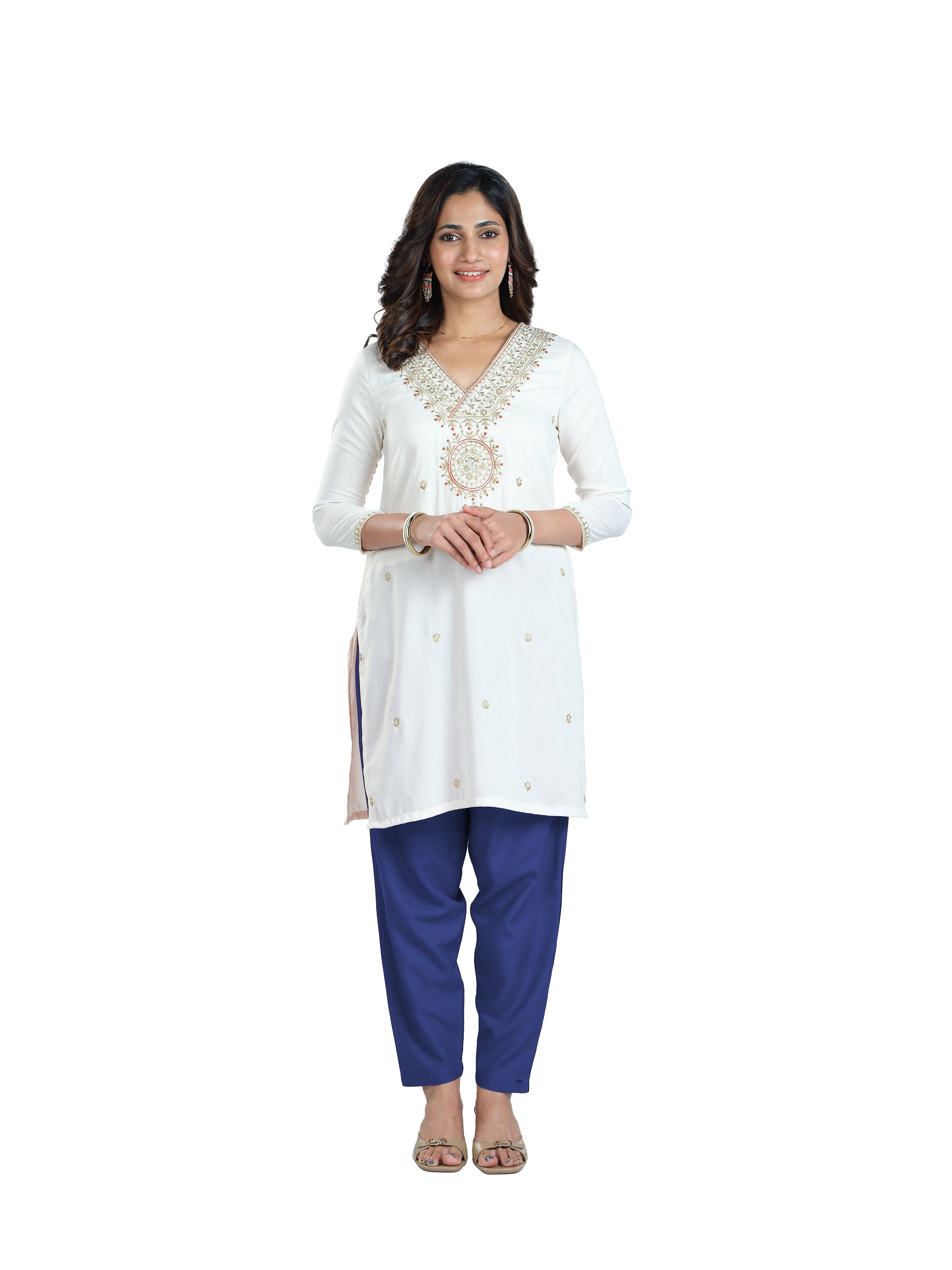 Presta Kurti Pant - Royal Blue