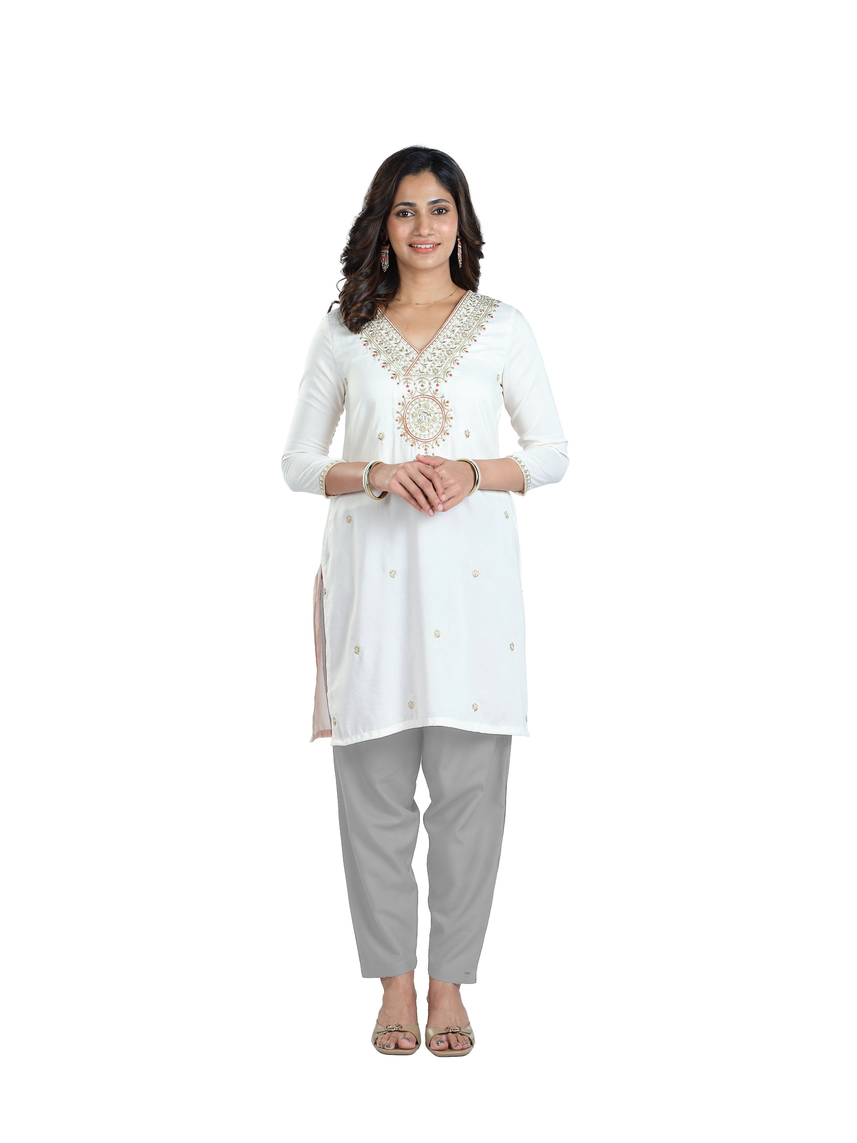 Presta Kurti Pant - Steel Grey
