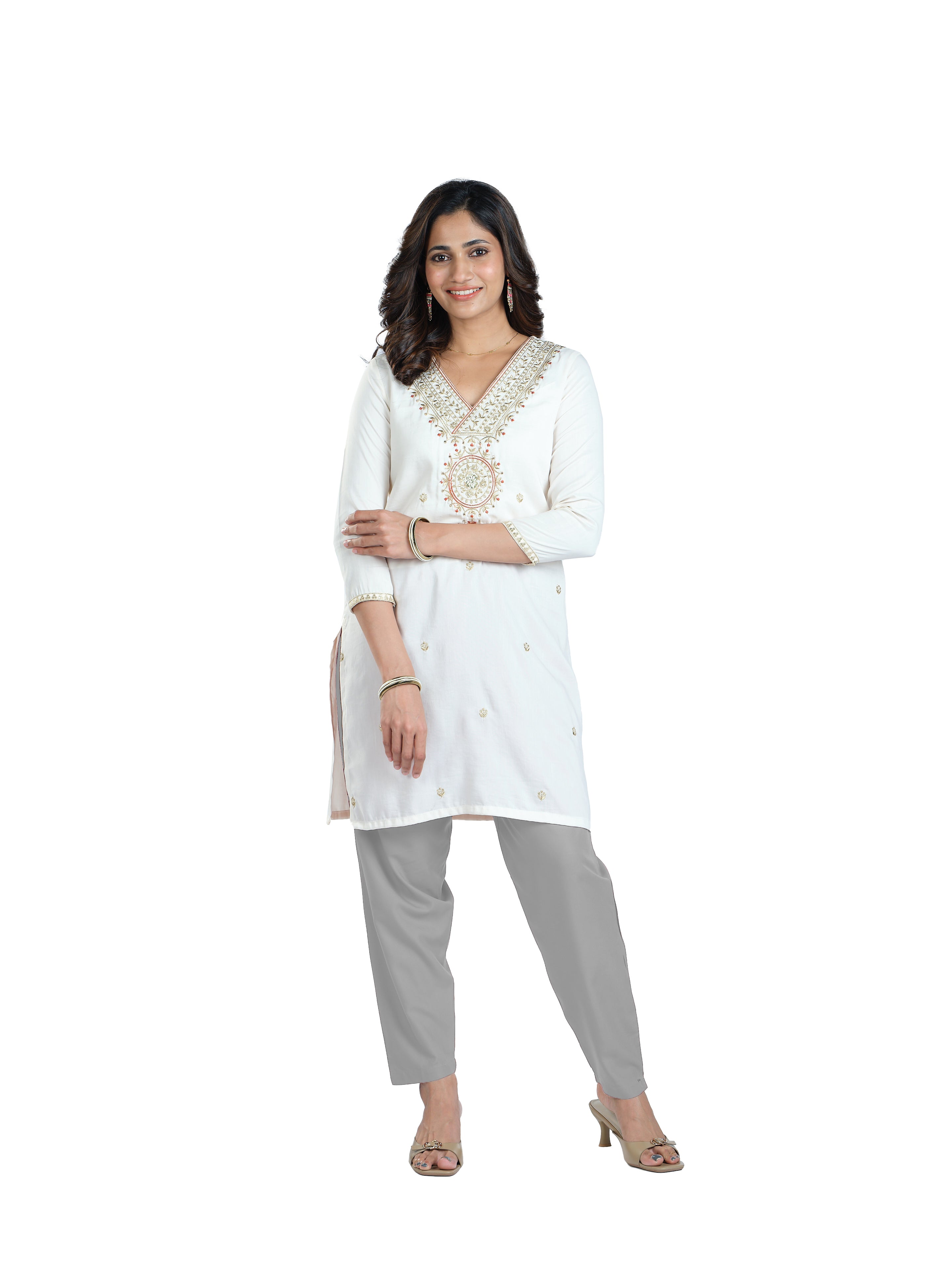 Presta Kurti Pant - Steel Grey