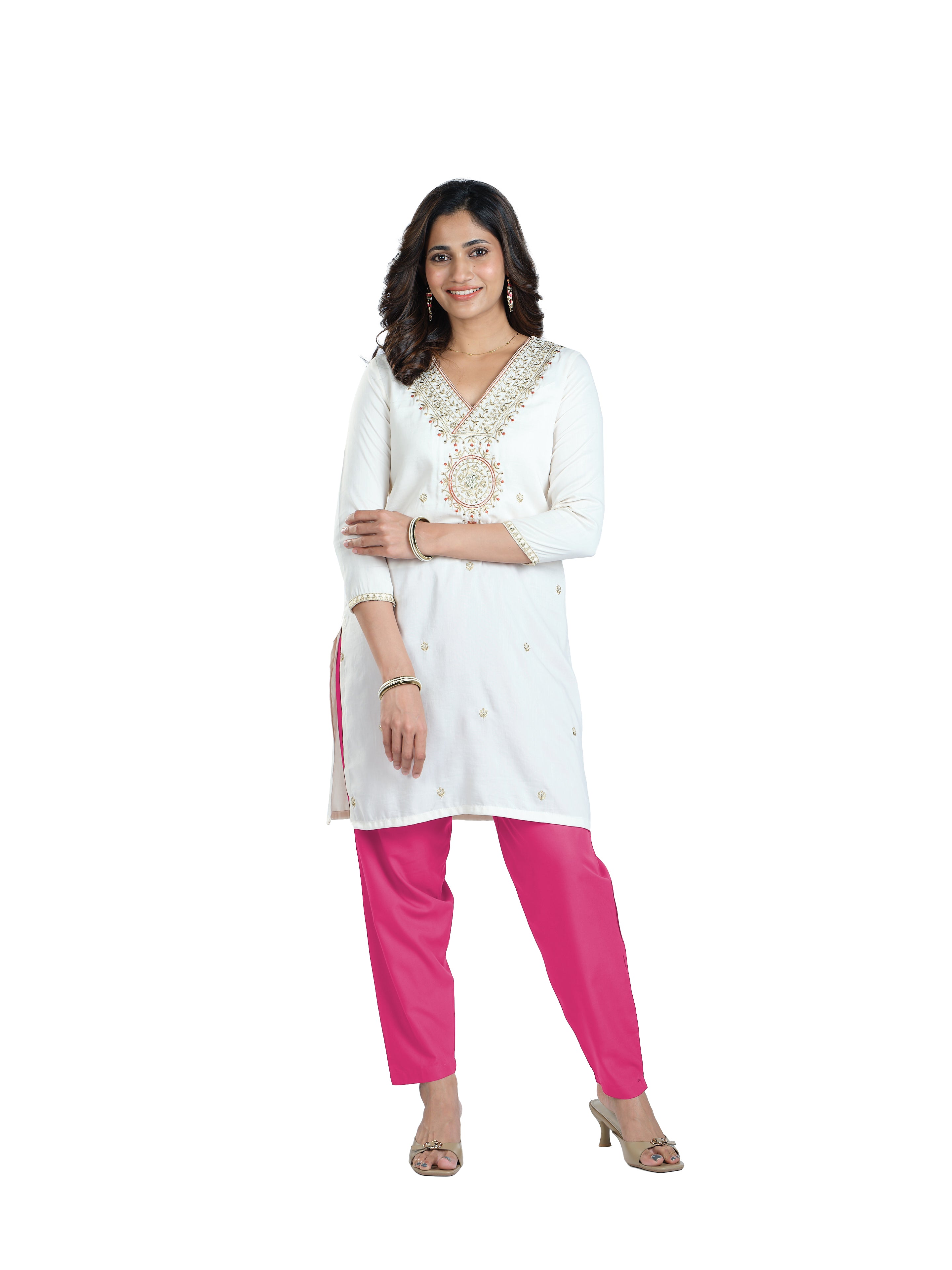 Presta Kurti Pant - Light Pink