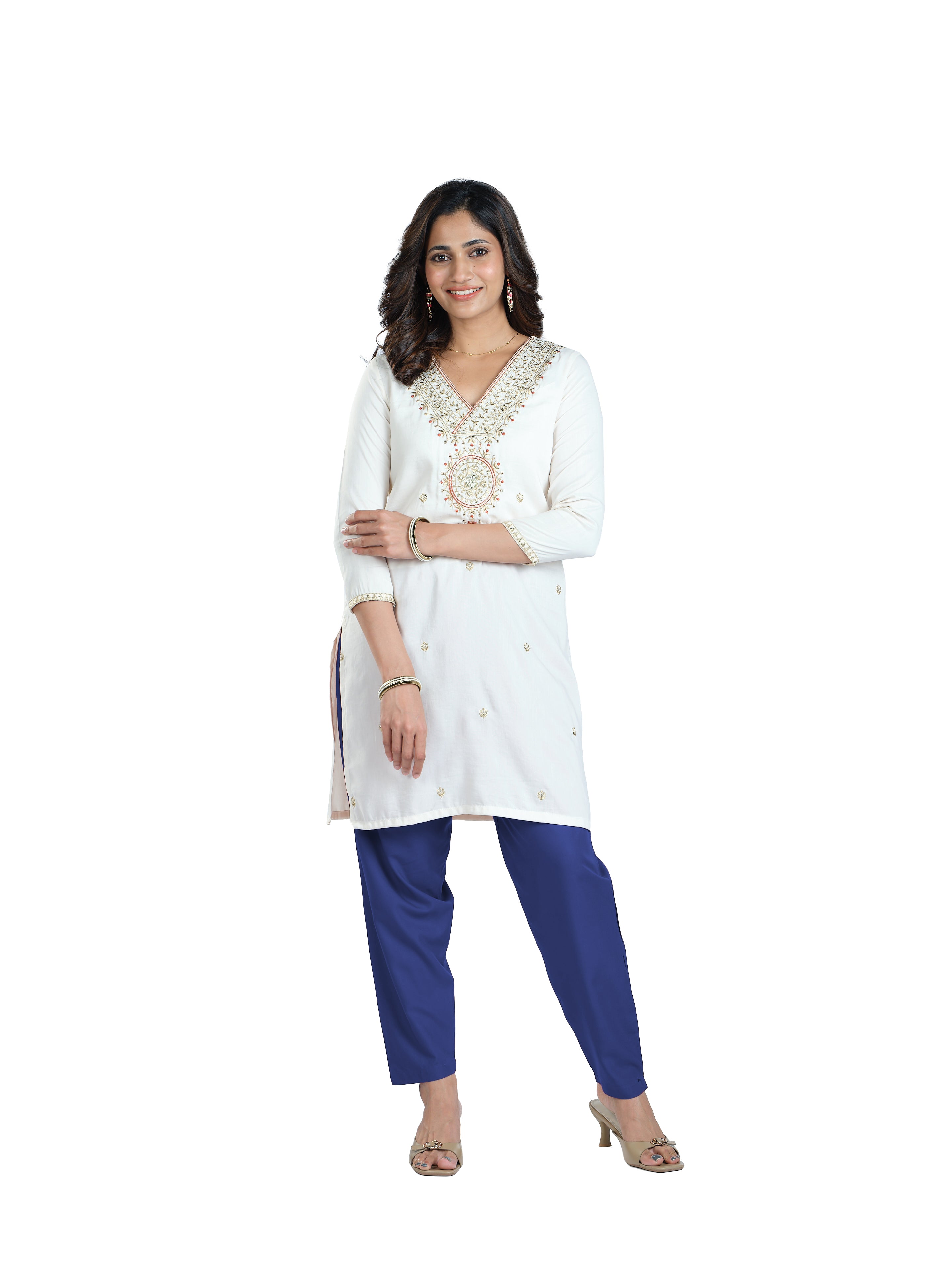 Presta Kurti Pant - Royal Blue