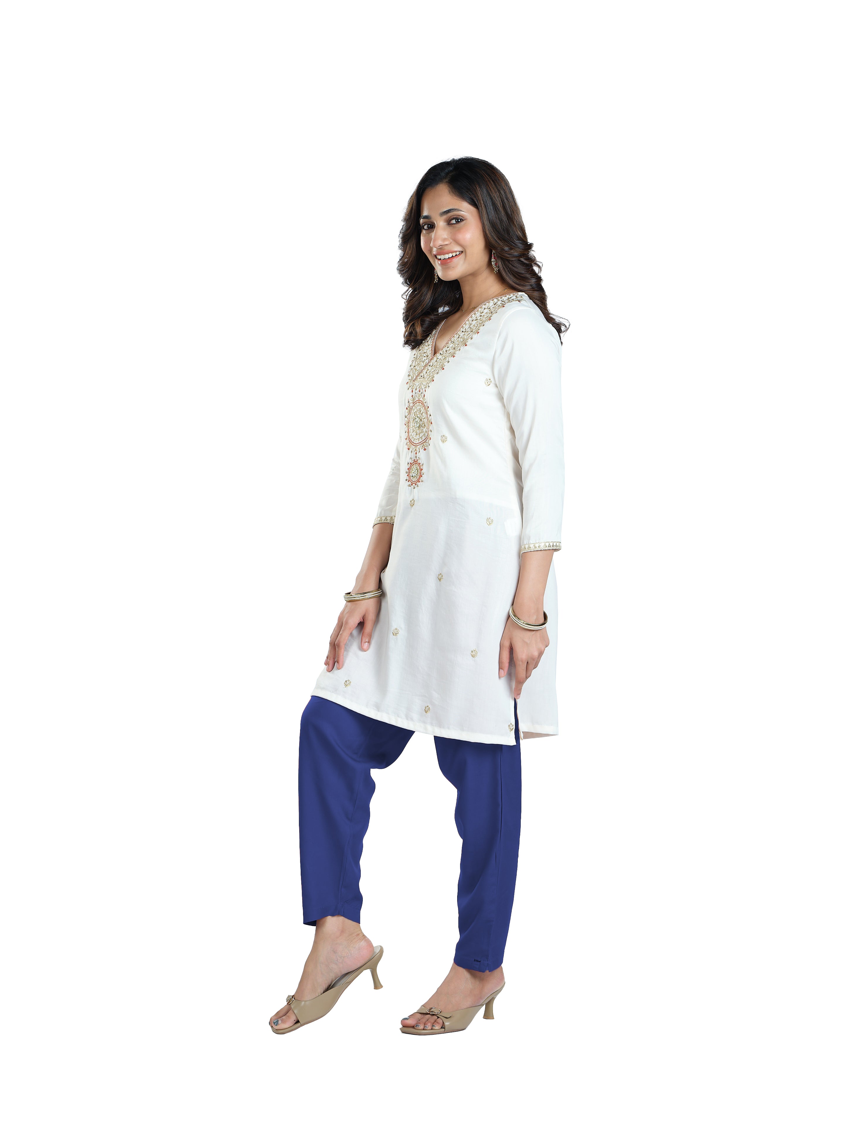 Presta Kurti Pant - Royal Blue