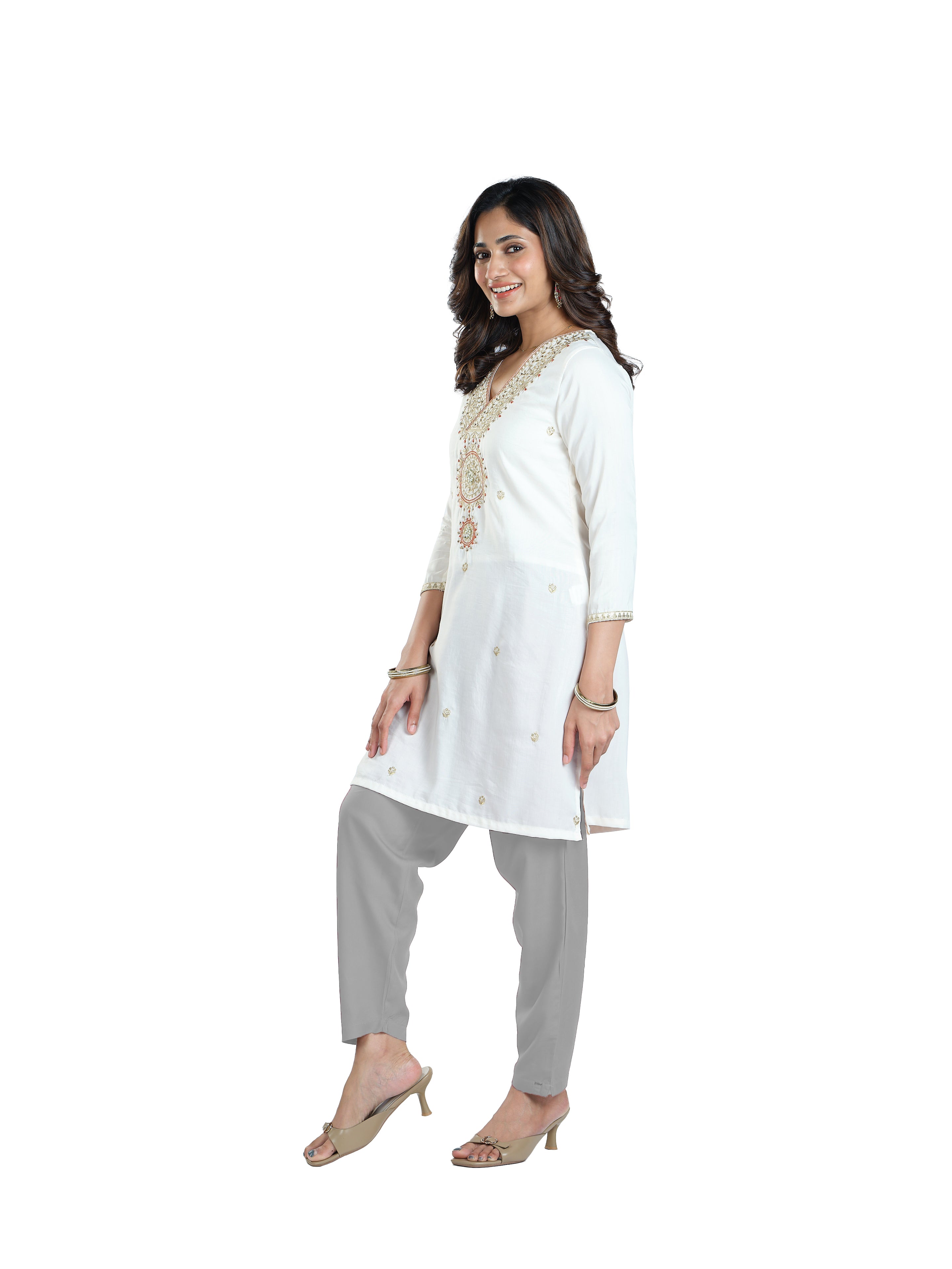 Presta Kurti Pant - Steel Grey