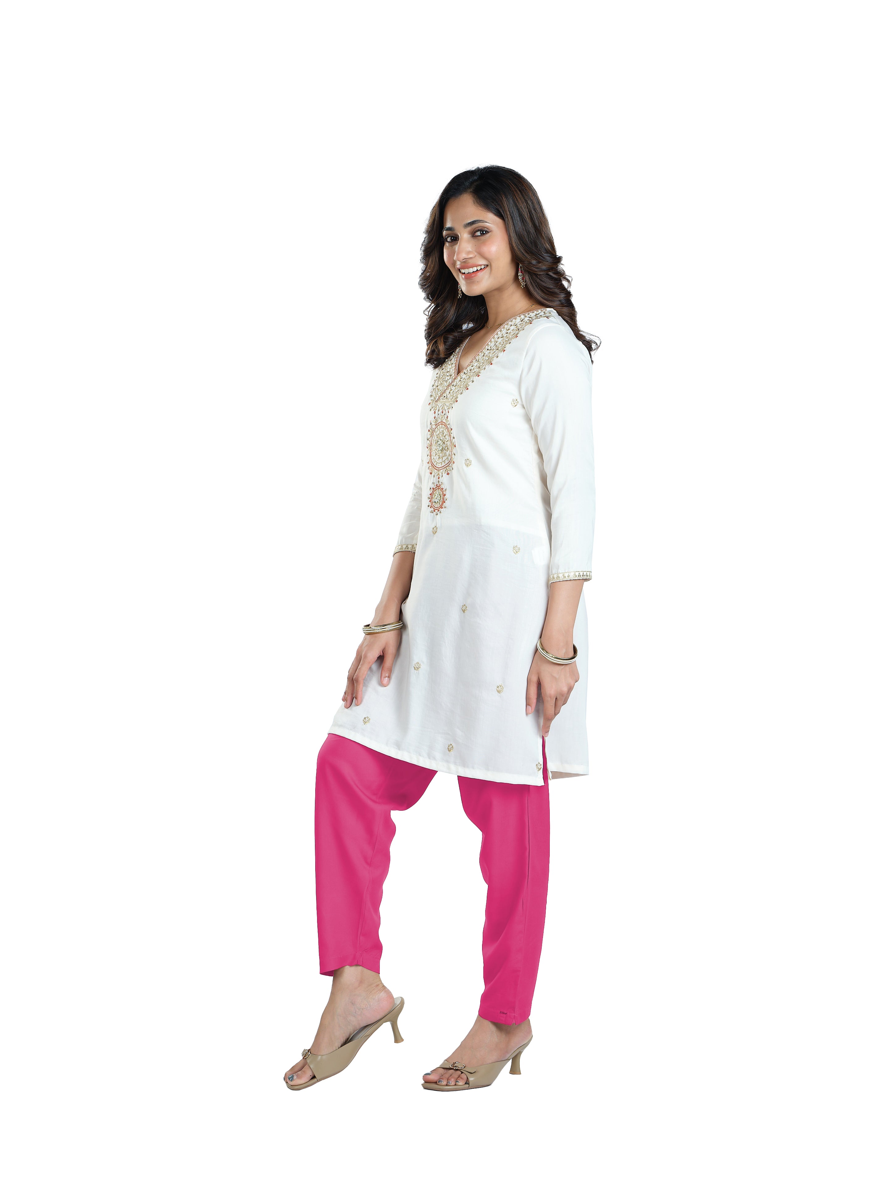 Presta Kurti Pant - Light Pink