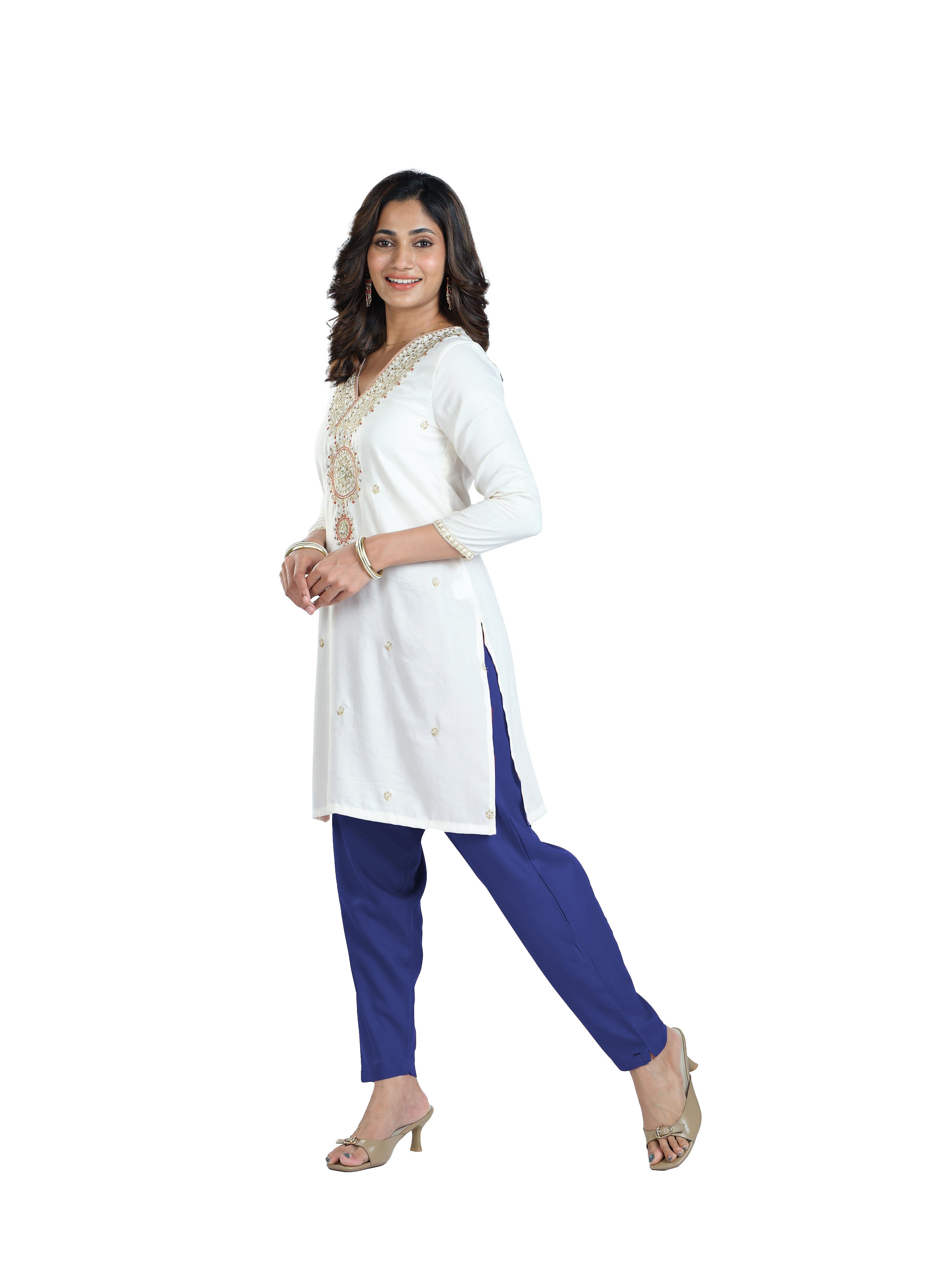 Presta Kurti Pant - Royal Blue