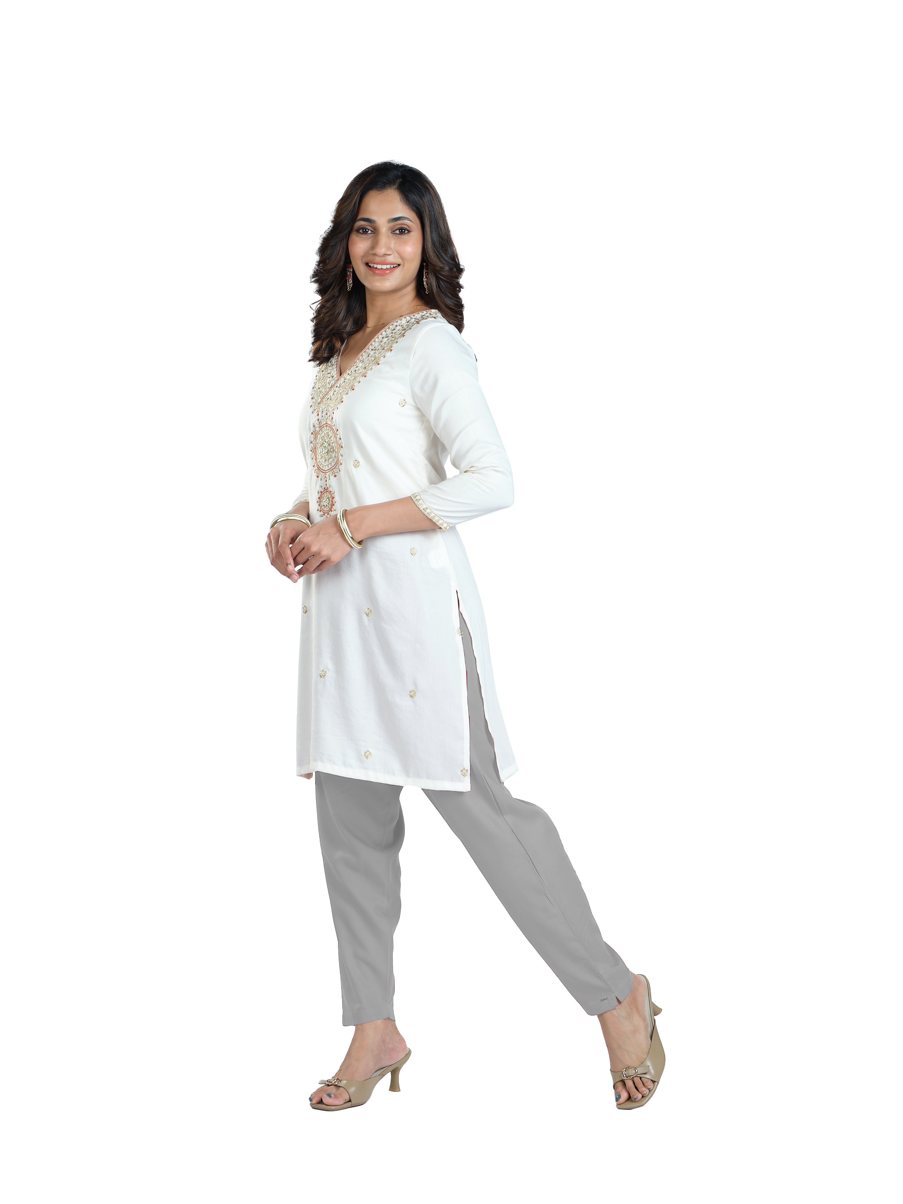 Presta Kurti Pant - Steel Grey