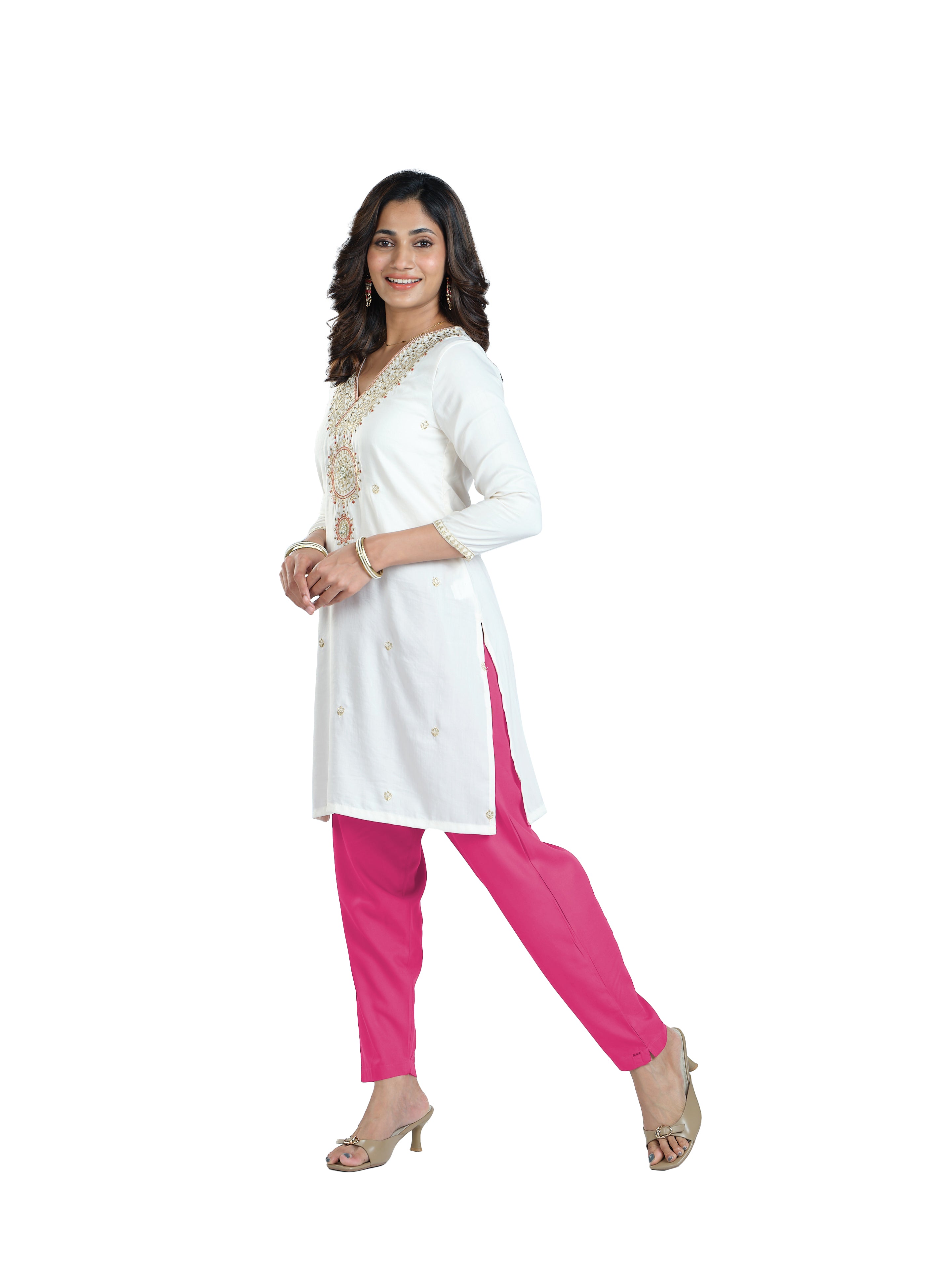 Presta Kurti Pant - Light Pink