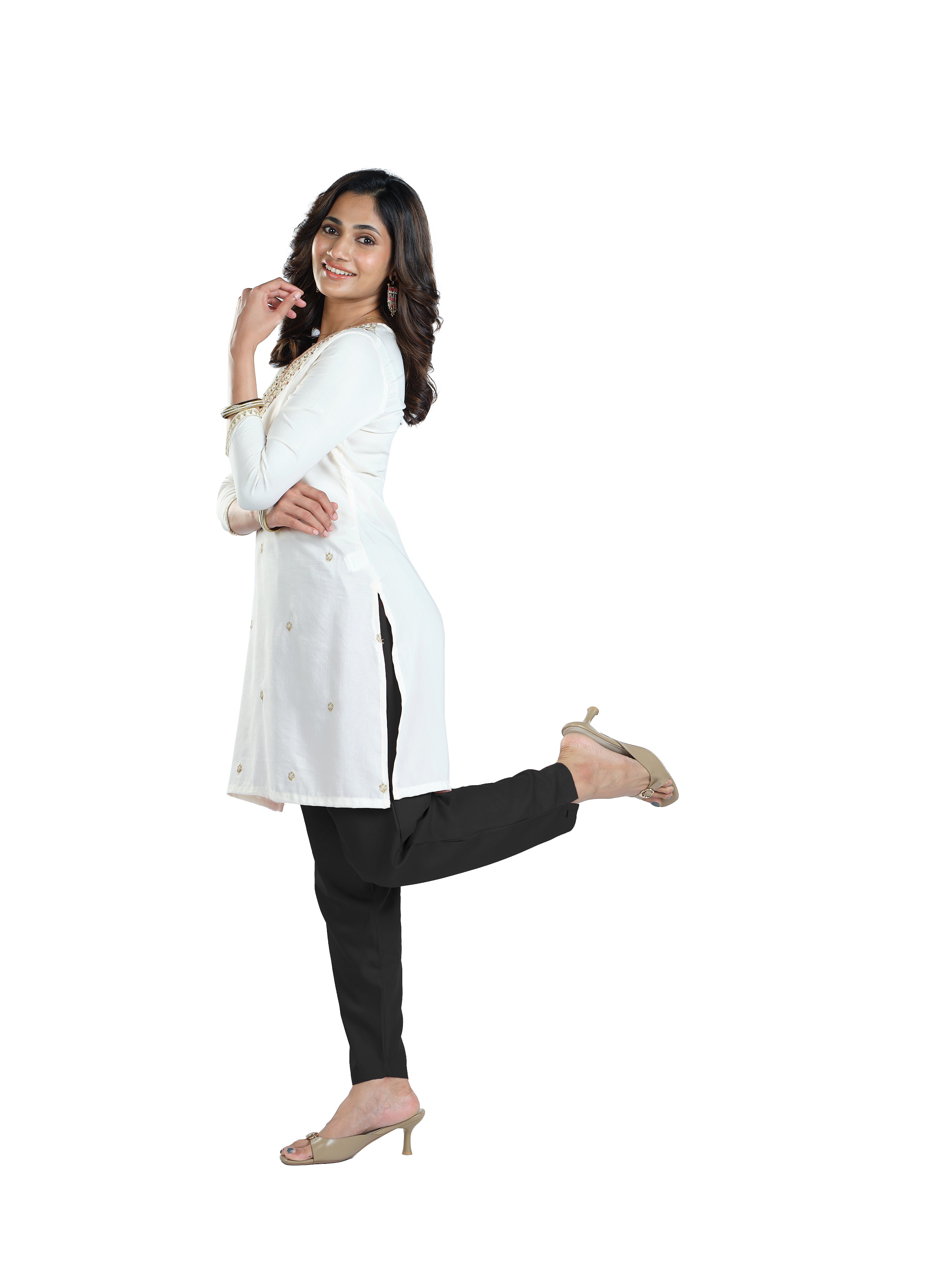 Presta Kurti Pant - Black