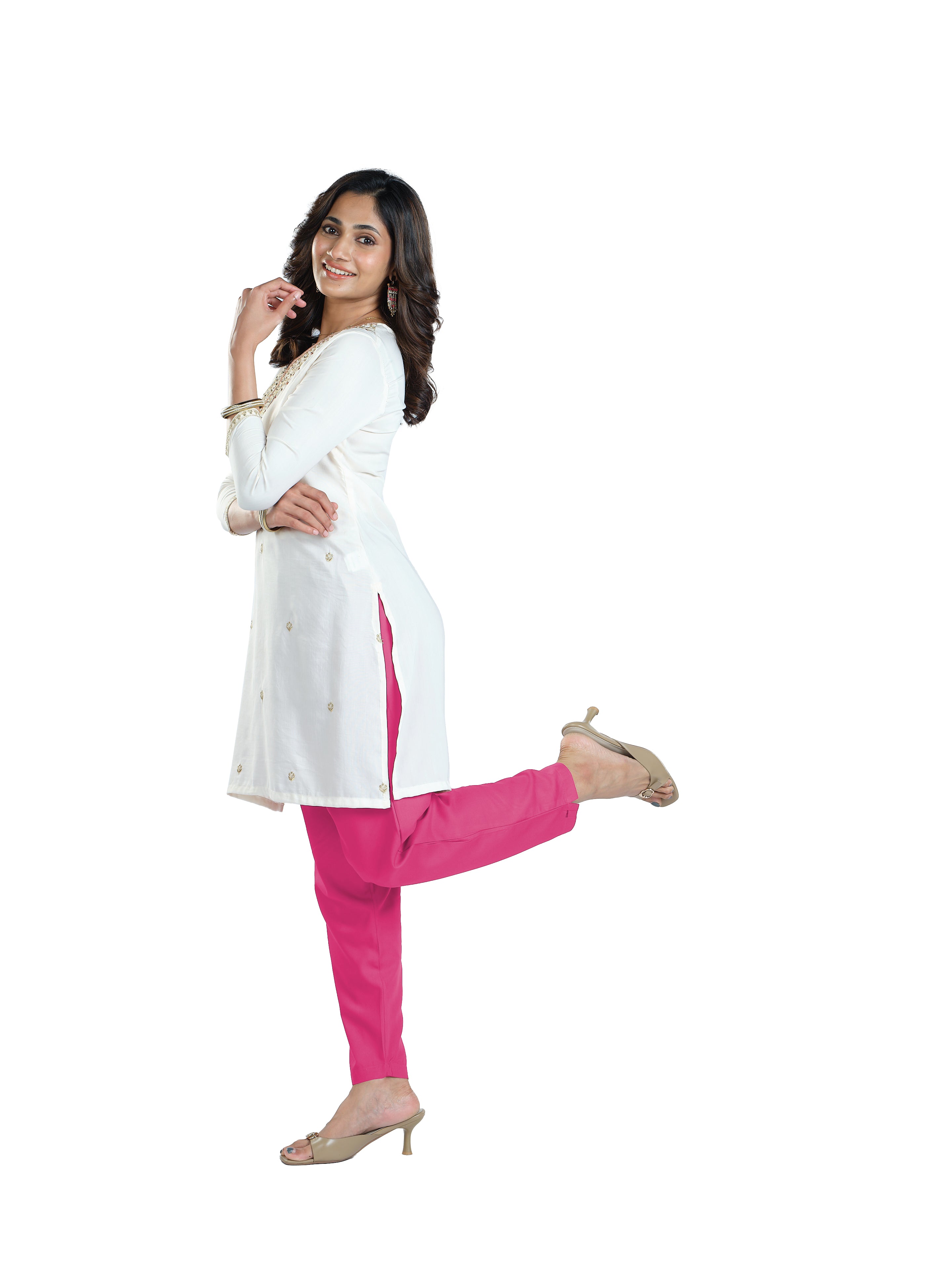 Presta Kurti Pant - Light Pink