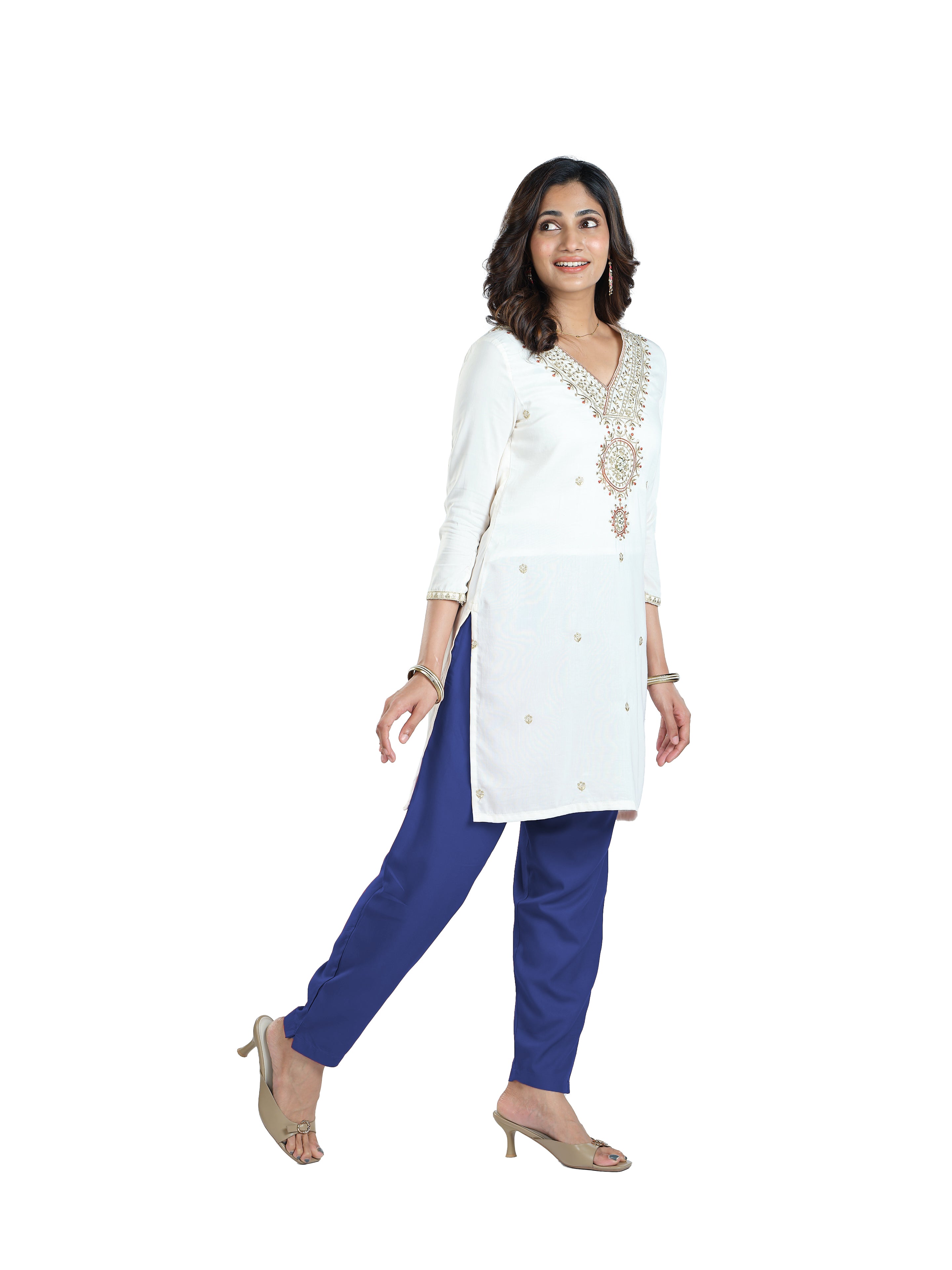 Presta Kurti Pant - Royal Blue