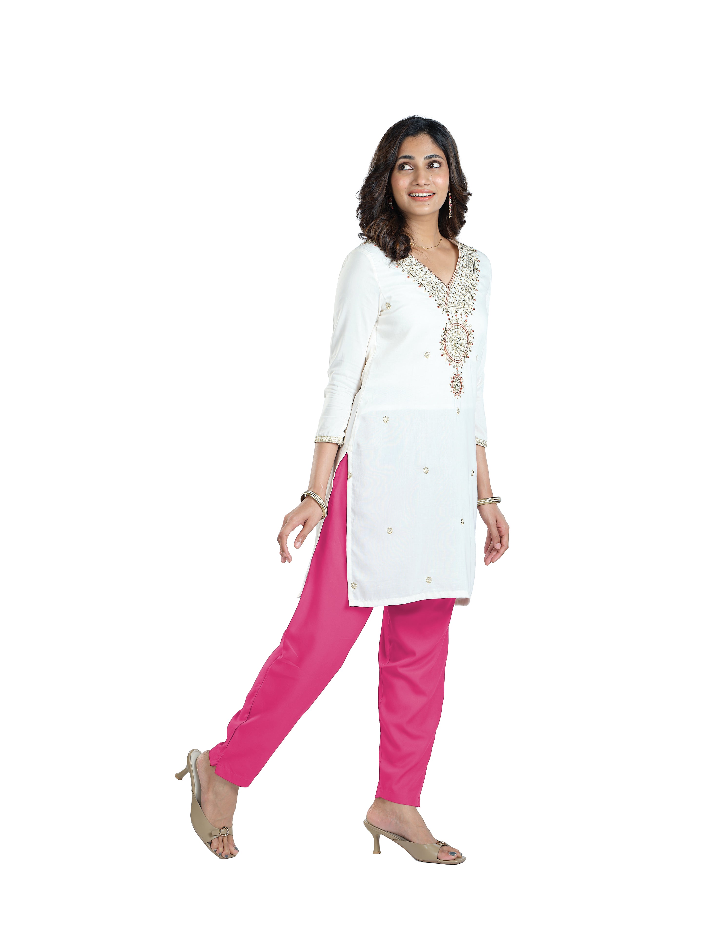 Presta Kurti Pant - Light Pink