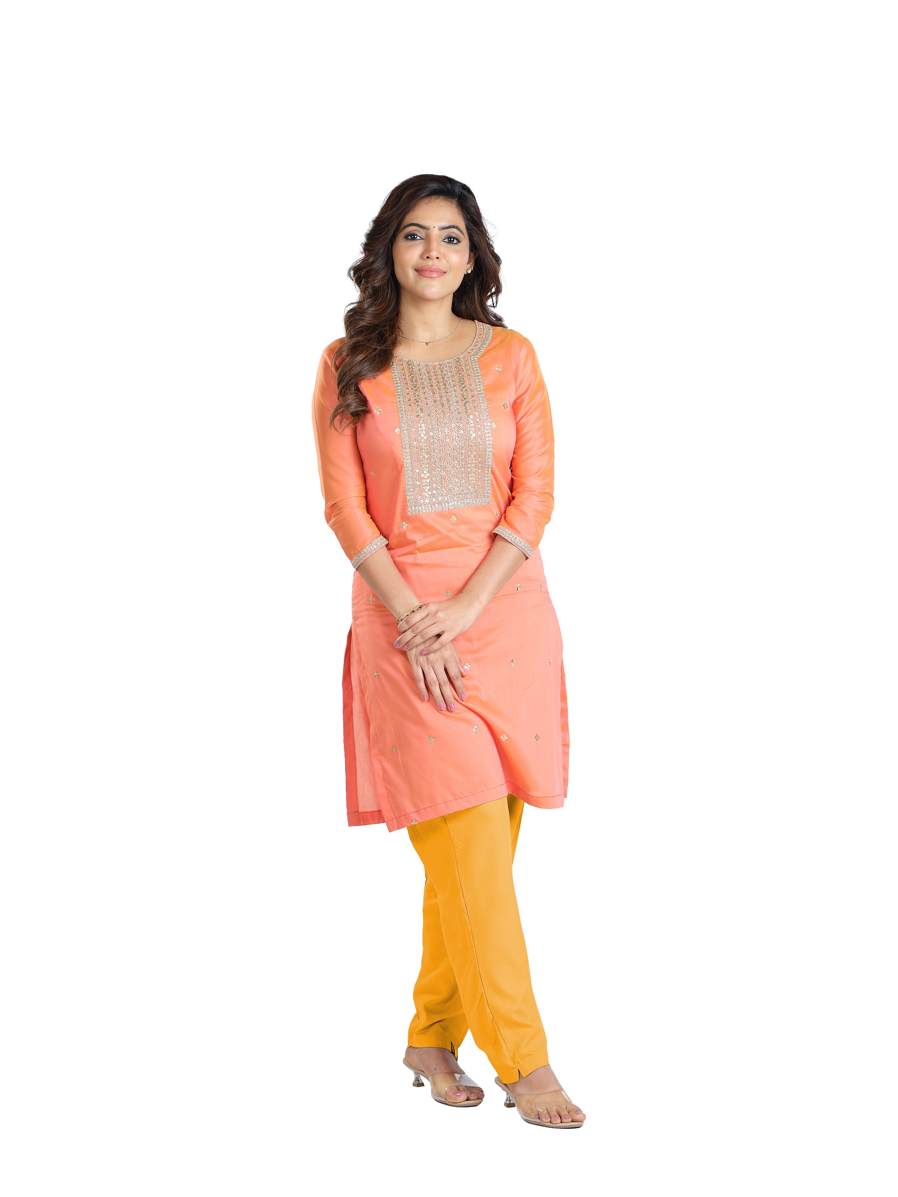 Presta Kurti Pant - Dark Yellow