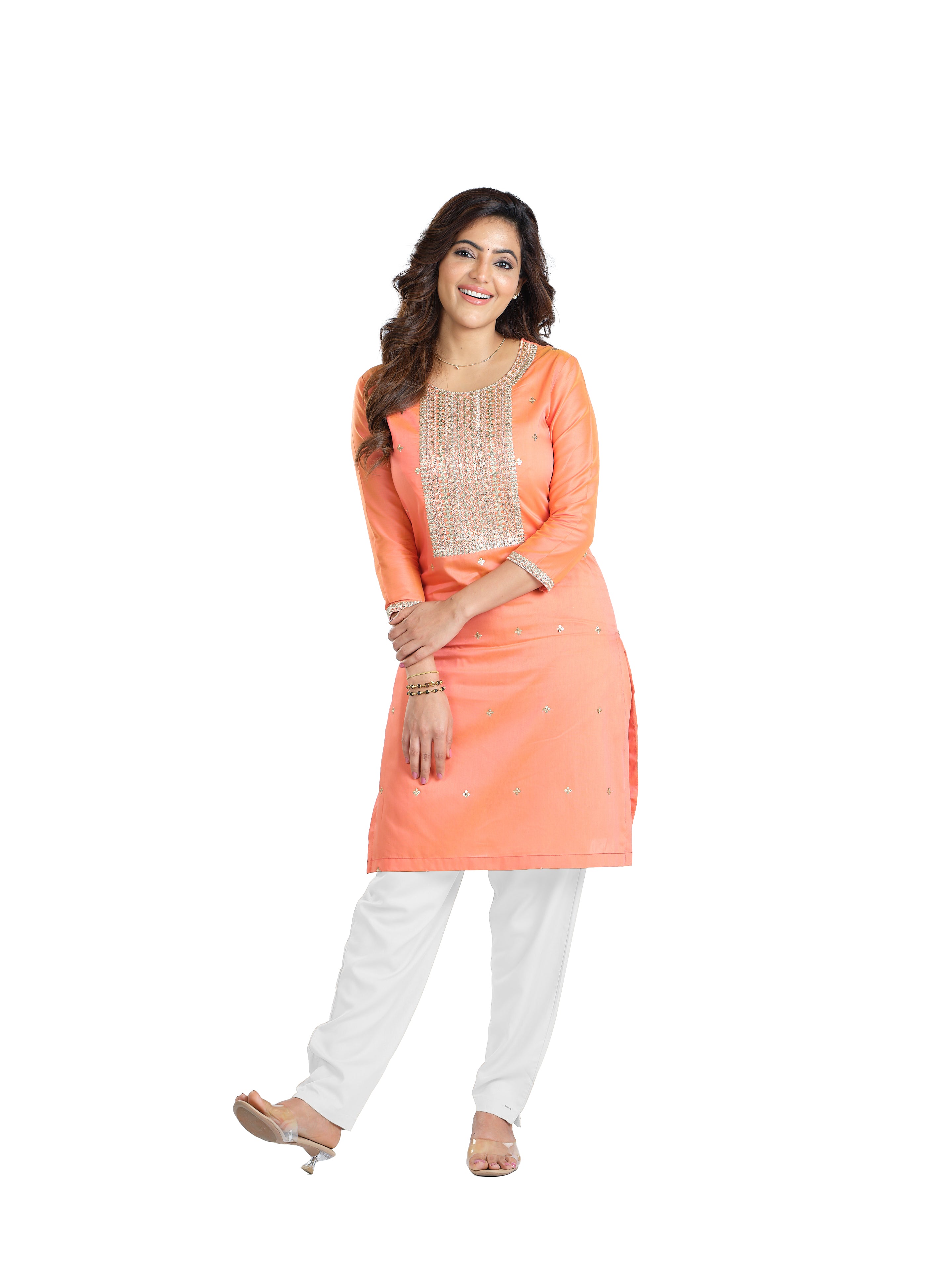 Presta Kurti Pant - White