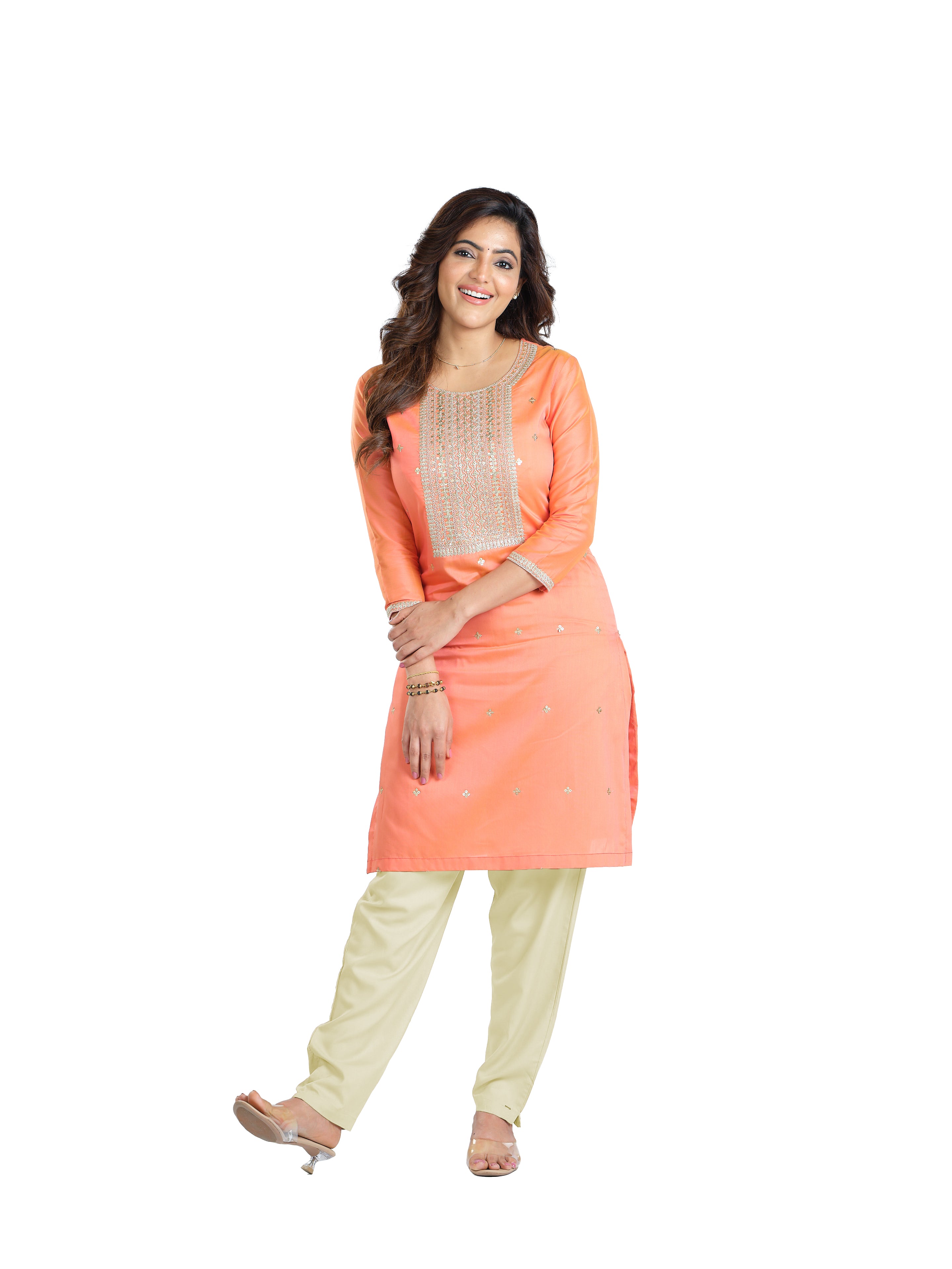 Presta Kurti Pant - Pale Yellow