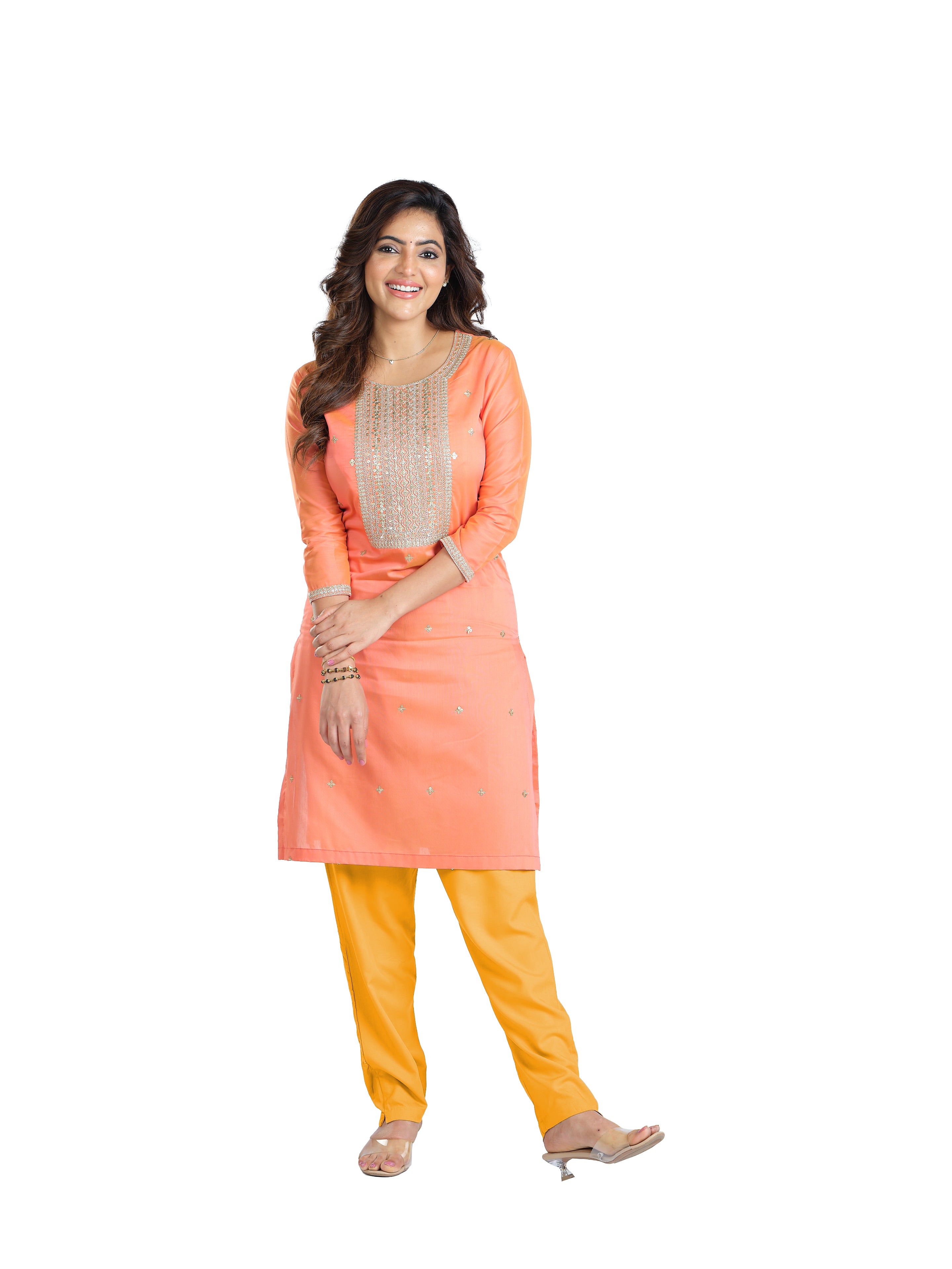 Presta Kurti Pant - Dark Yellow