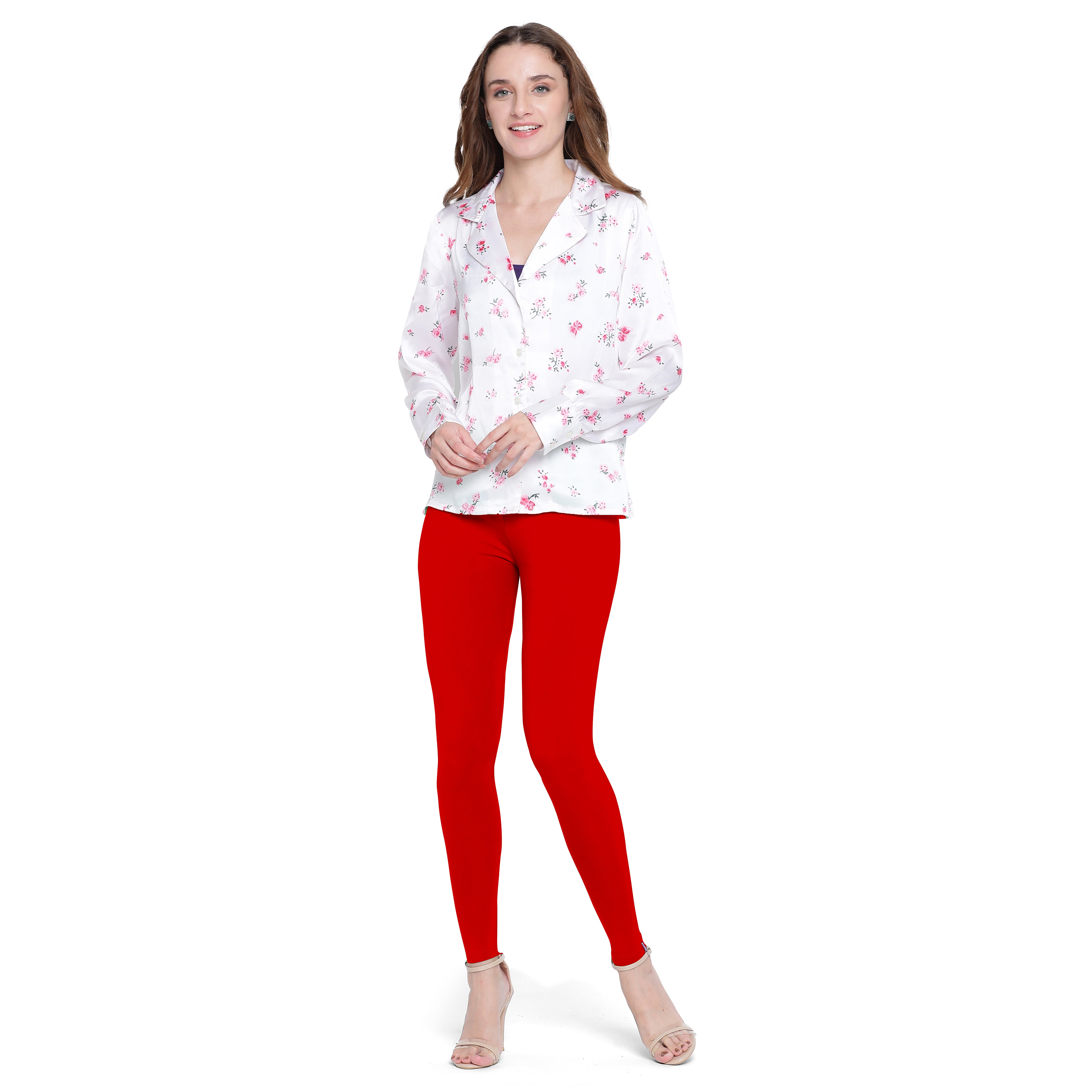 Presta Ankle Legging Premium - Chilly Red