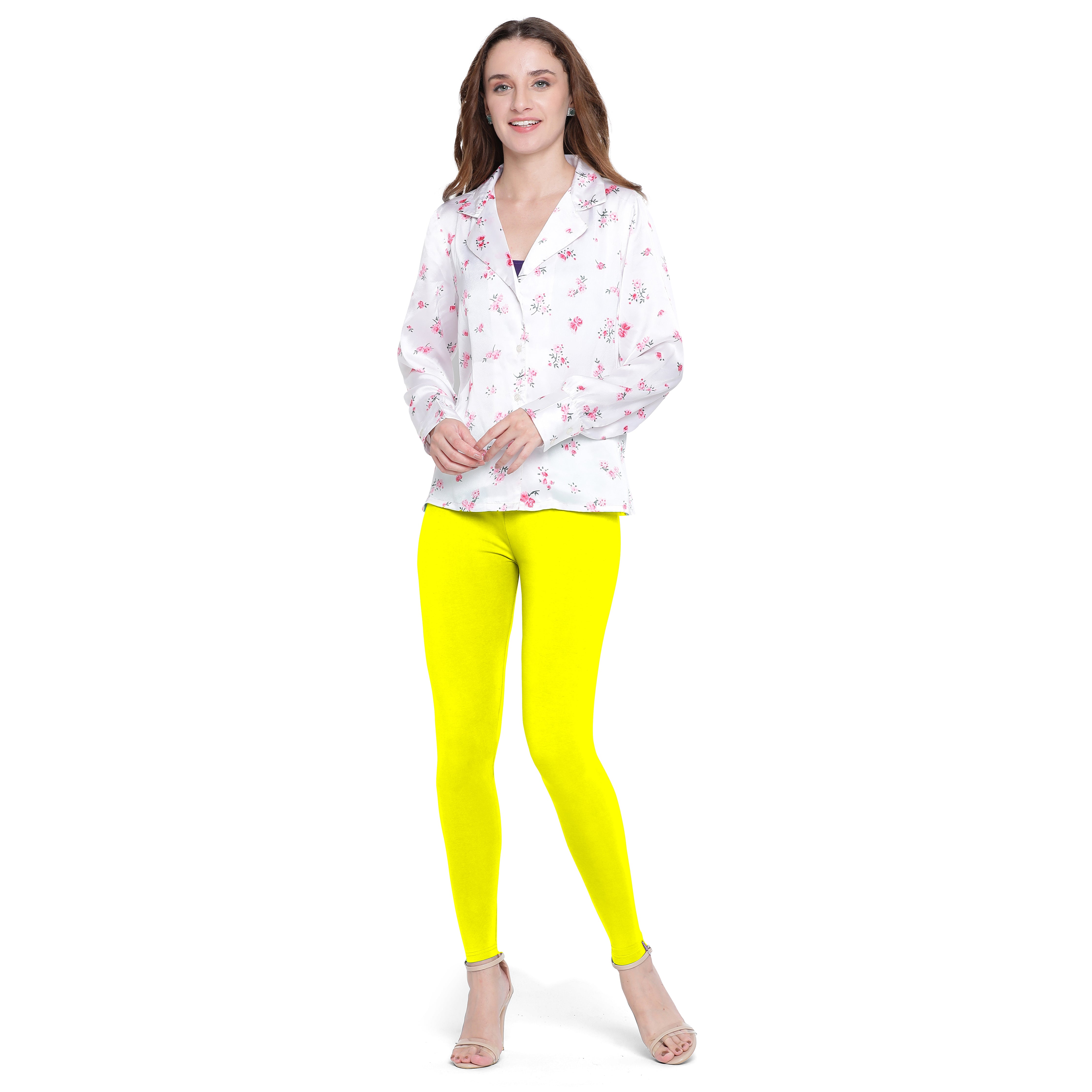 Presta Ankle Legging Premium - Lemon Yellow