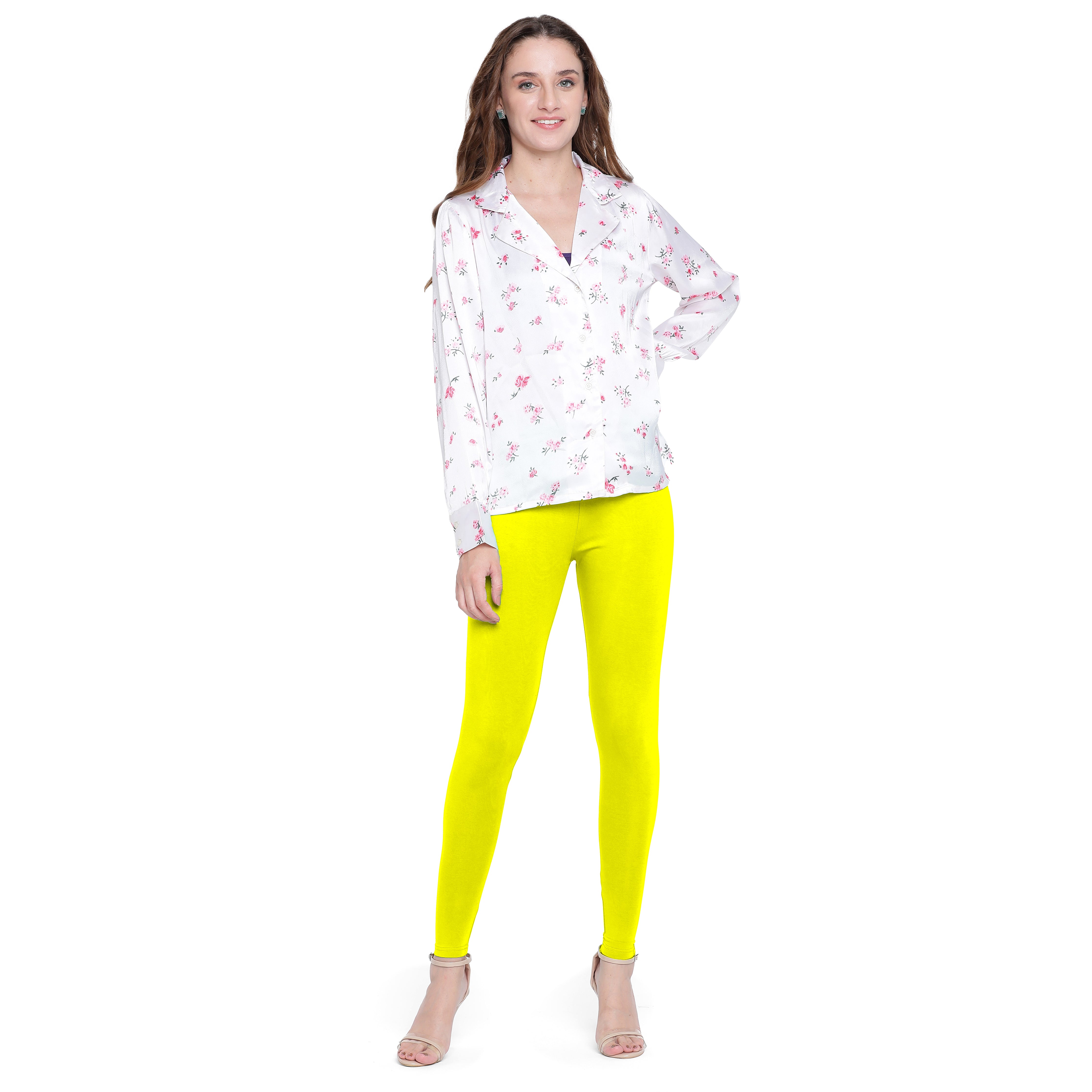 Presta Ankle Legging Premium - Lemon Yellow