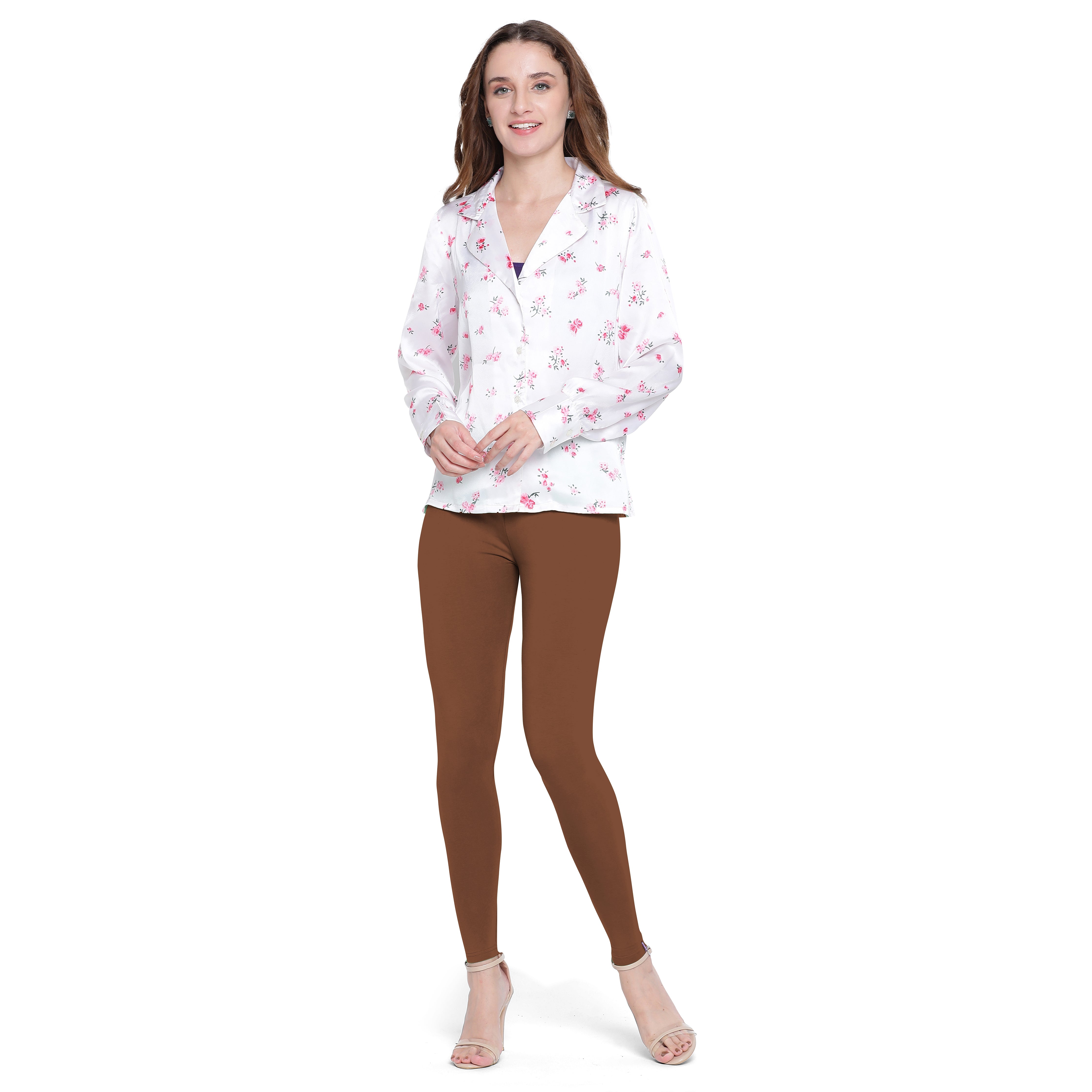 Presta Ankle Legging Premium - Lt.Coffee