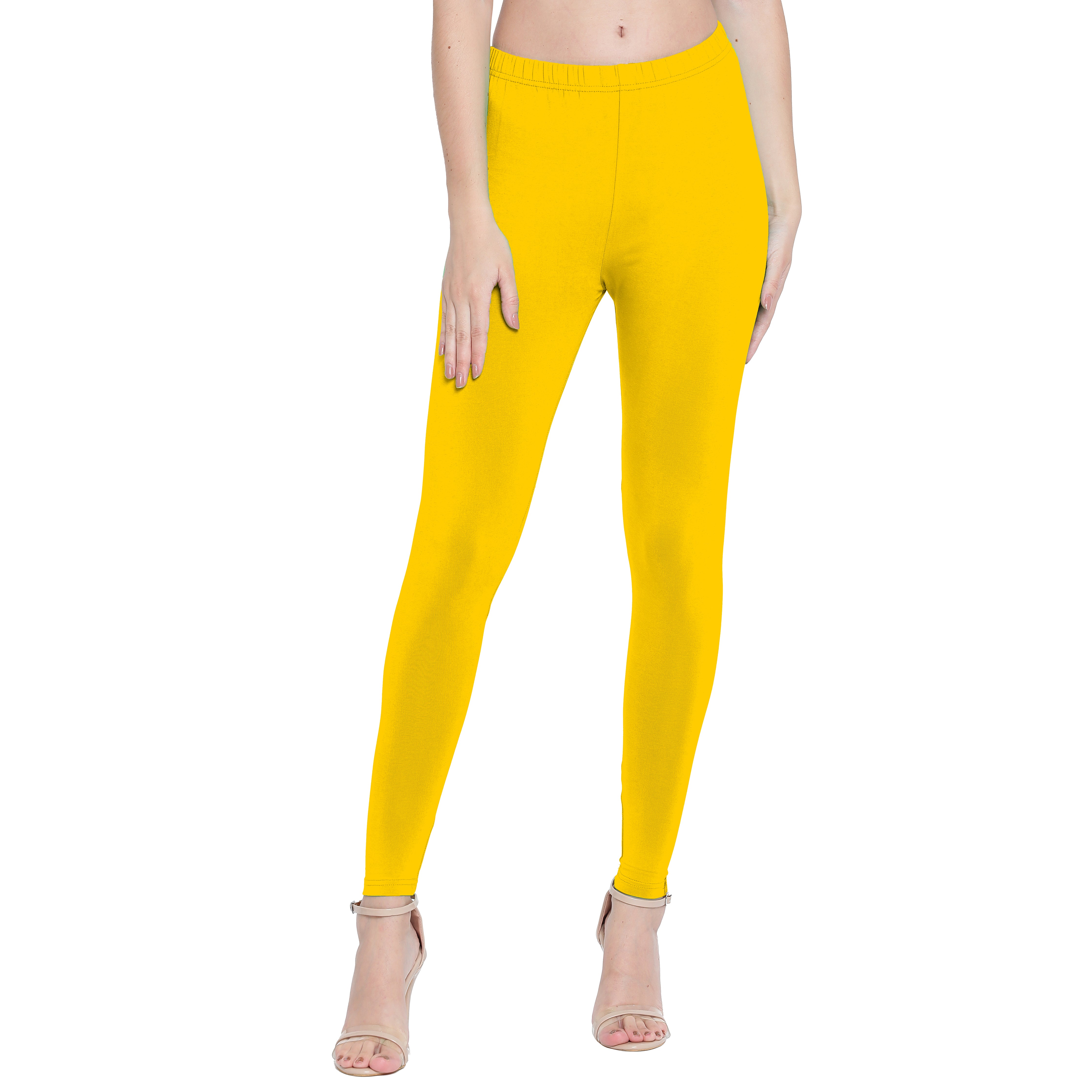 Presta Ankle Legging Premium - Mango Yellow