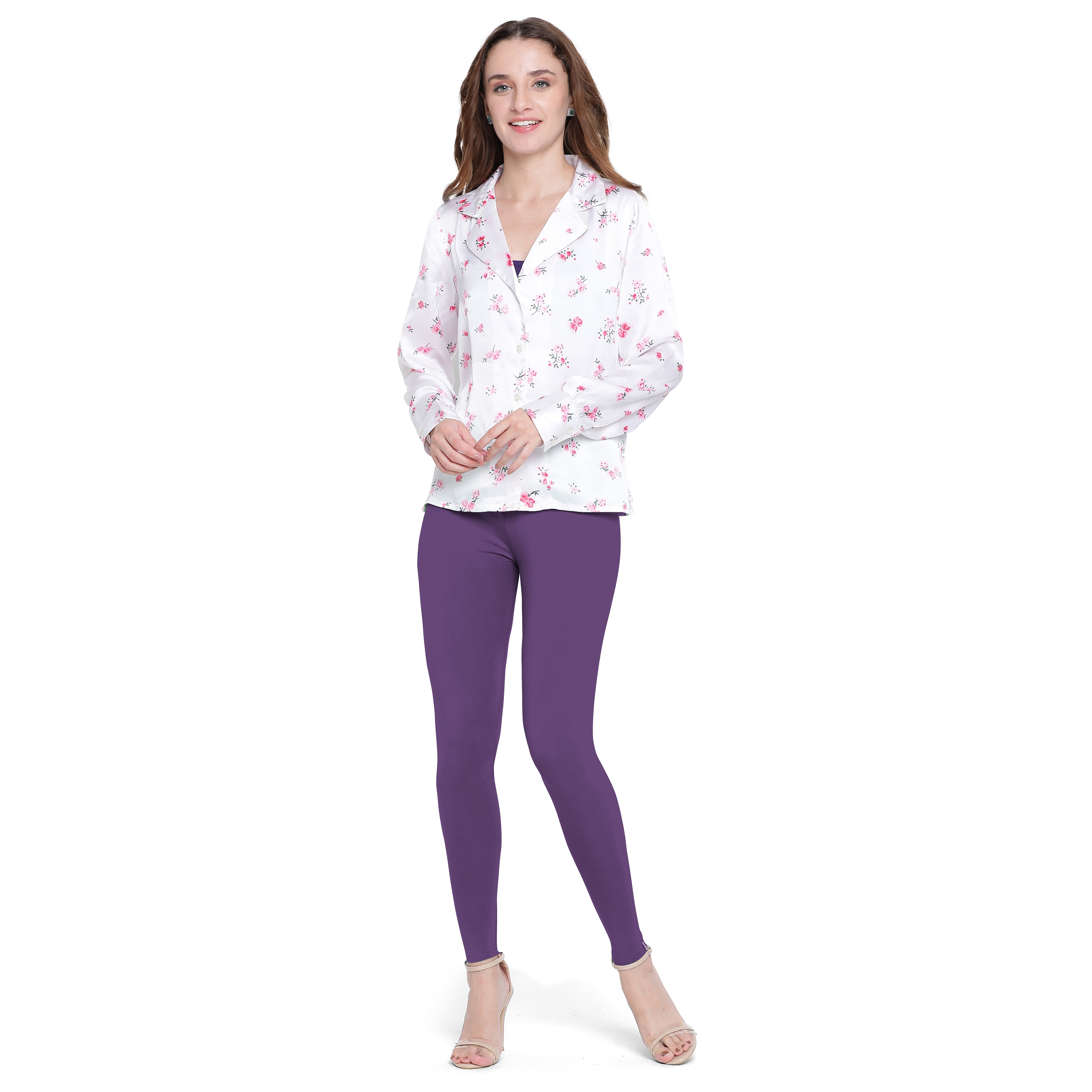 Presta Ankle Legging Premium - Purple