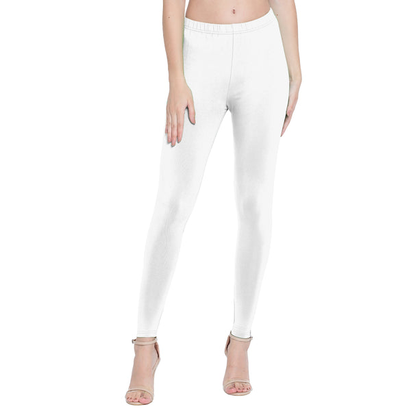 Presta Ankle Legging Premium - White – Poomer Clothing Company