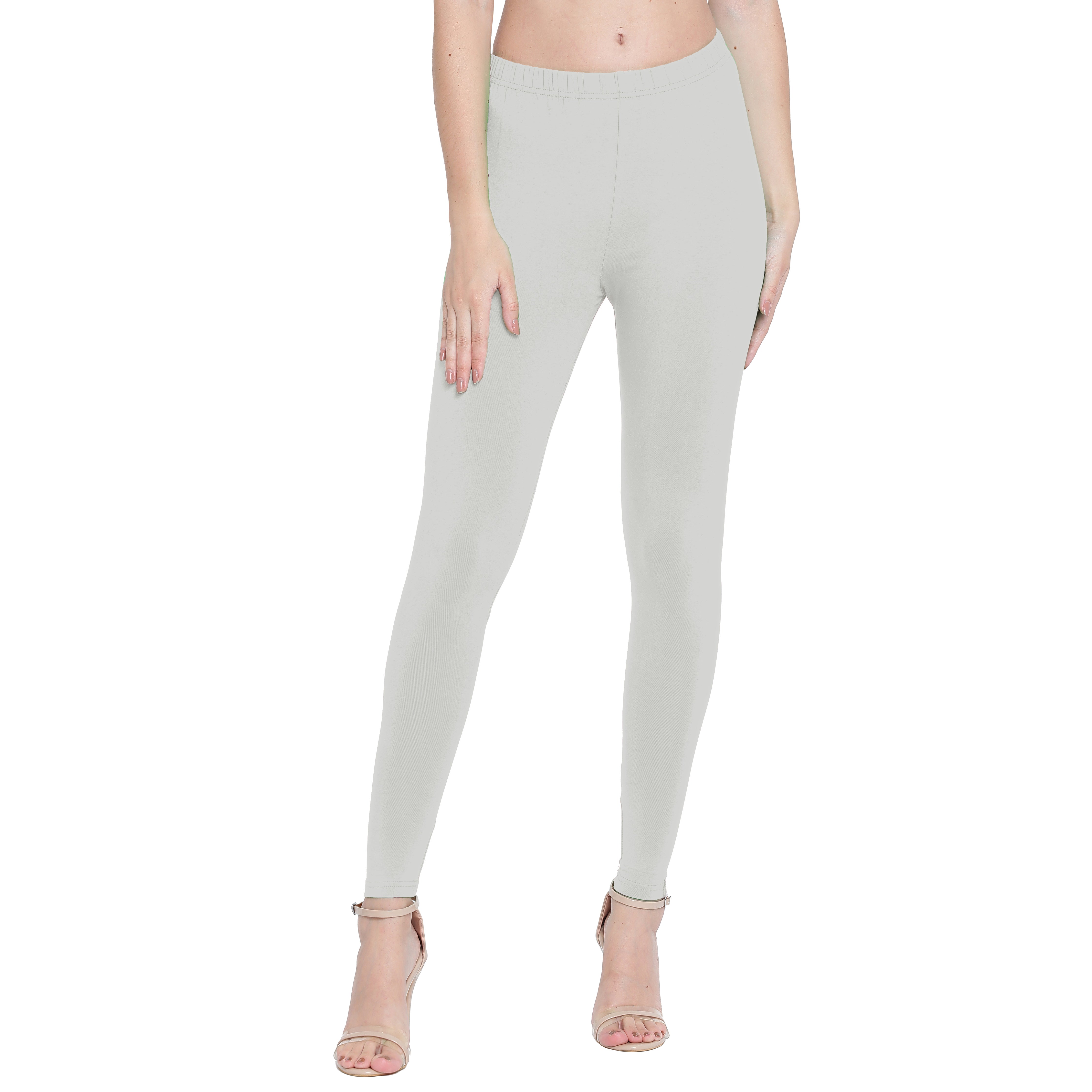 Presta Shimmer Leggings - Milk White