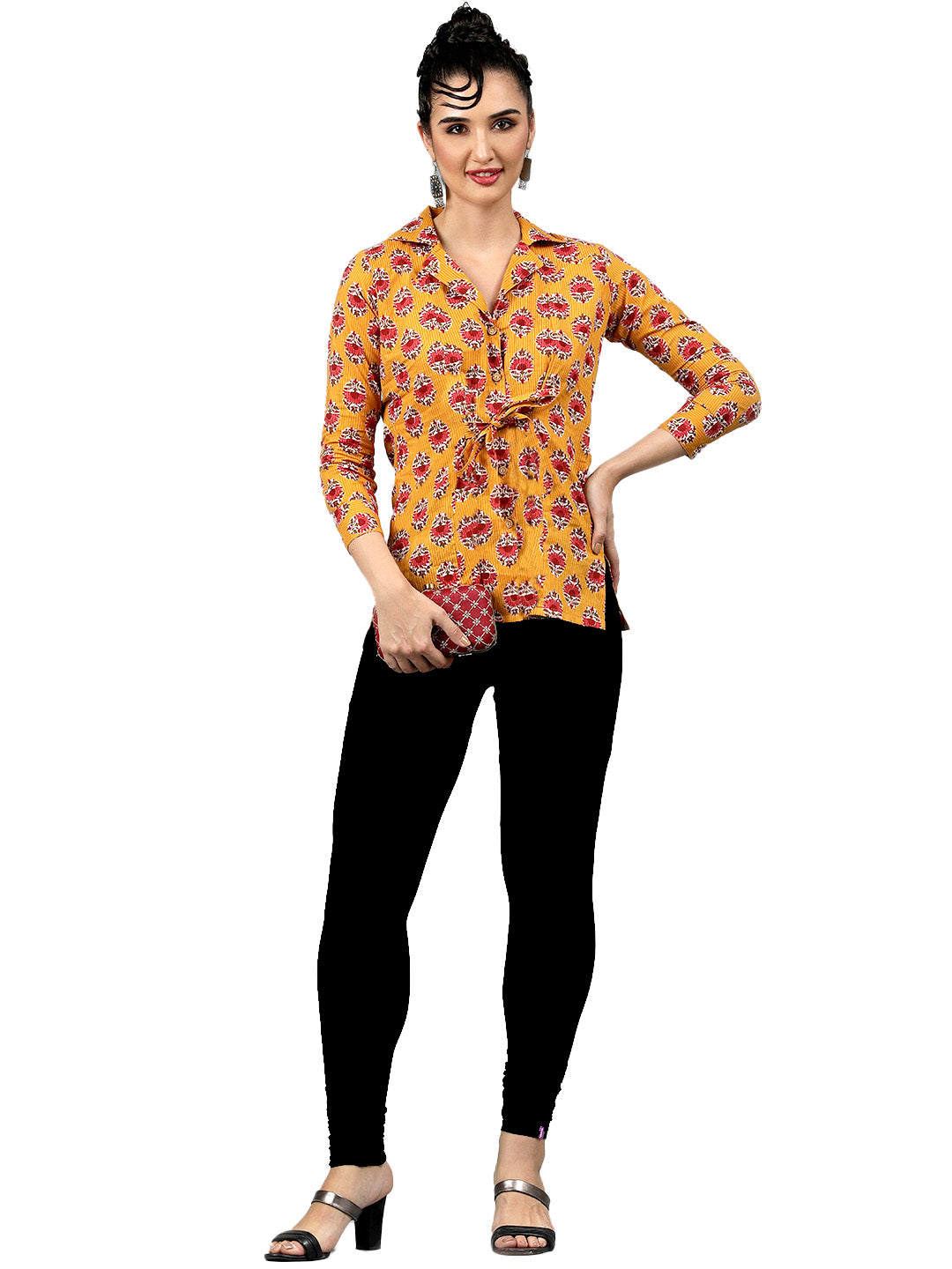 Presta Churidar Leggings Premium - Black