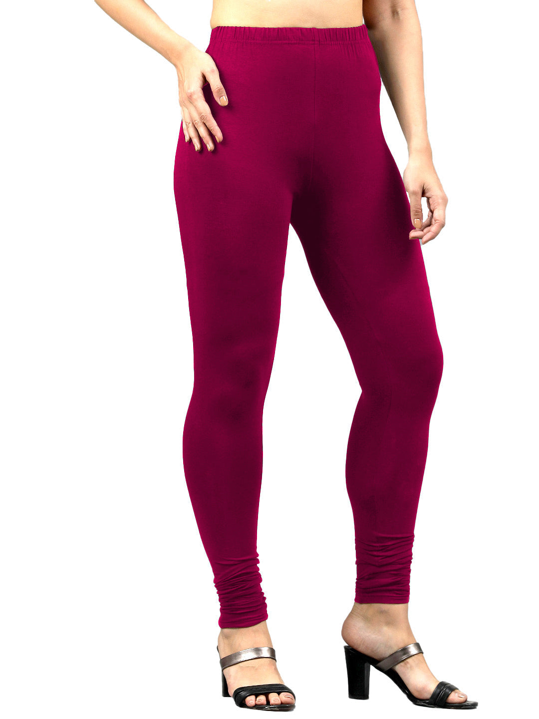 Presta Churidar Leggings Premium - Bright Megentha