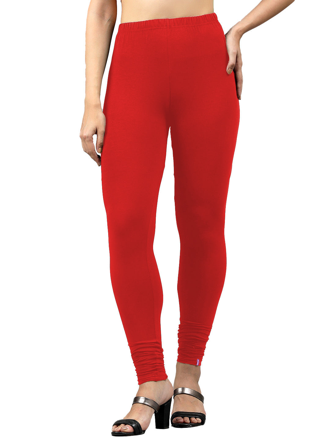 Presta Churidar Leggings Premium - Chilly Red