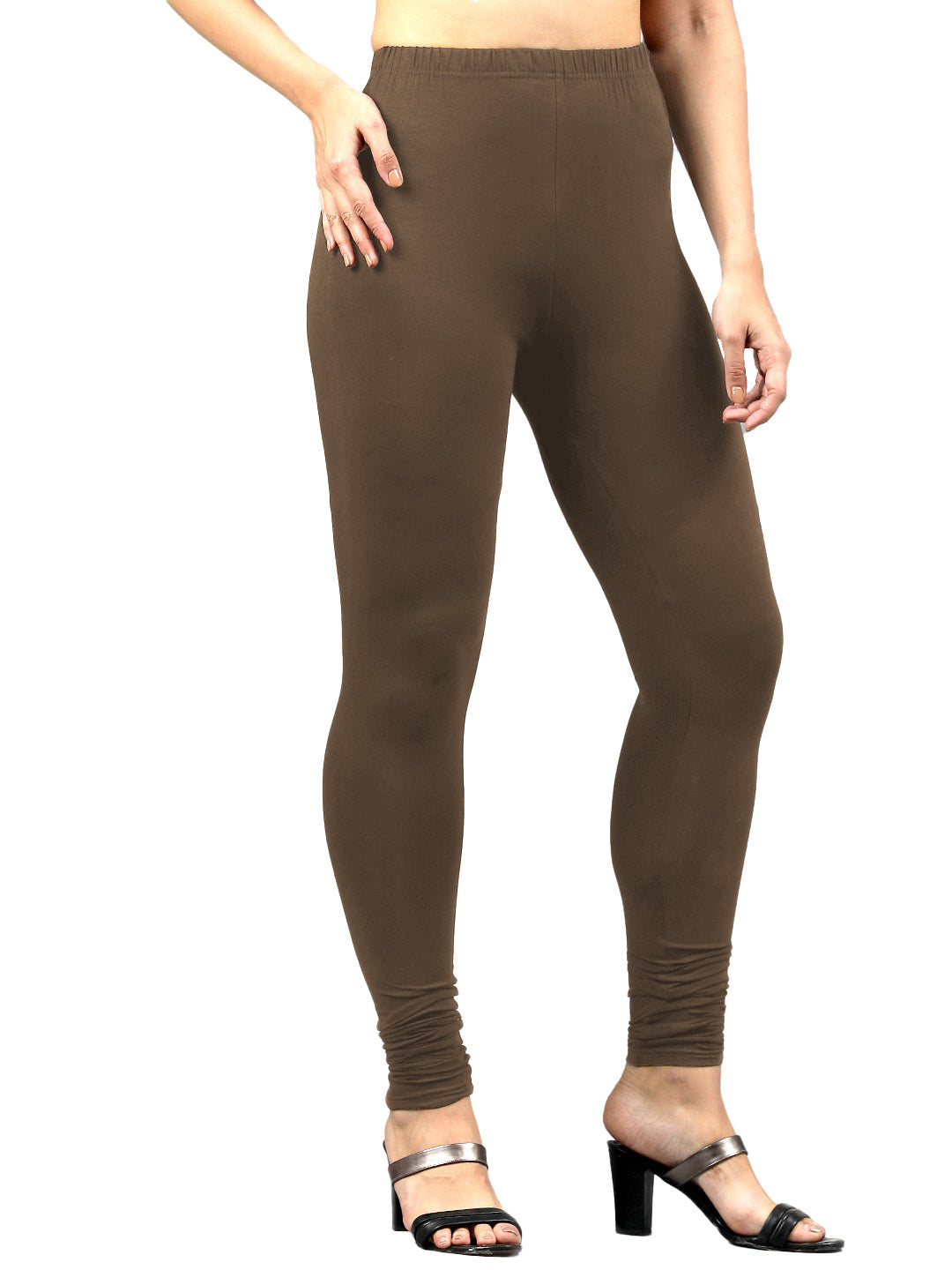 Presta Churidar Leggings Premium - Dark Coffee