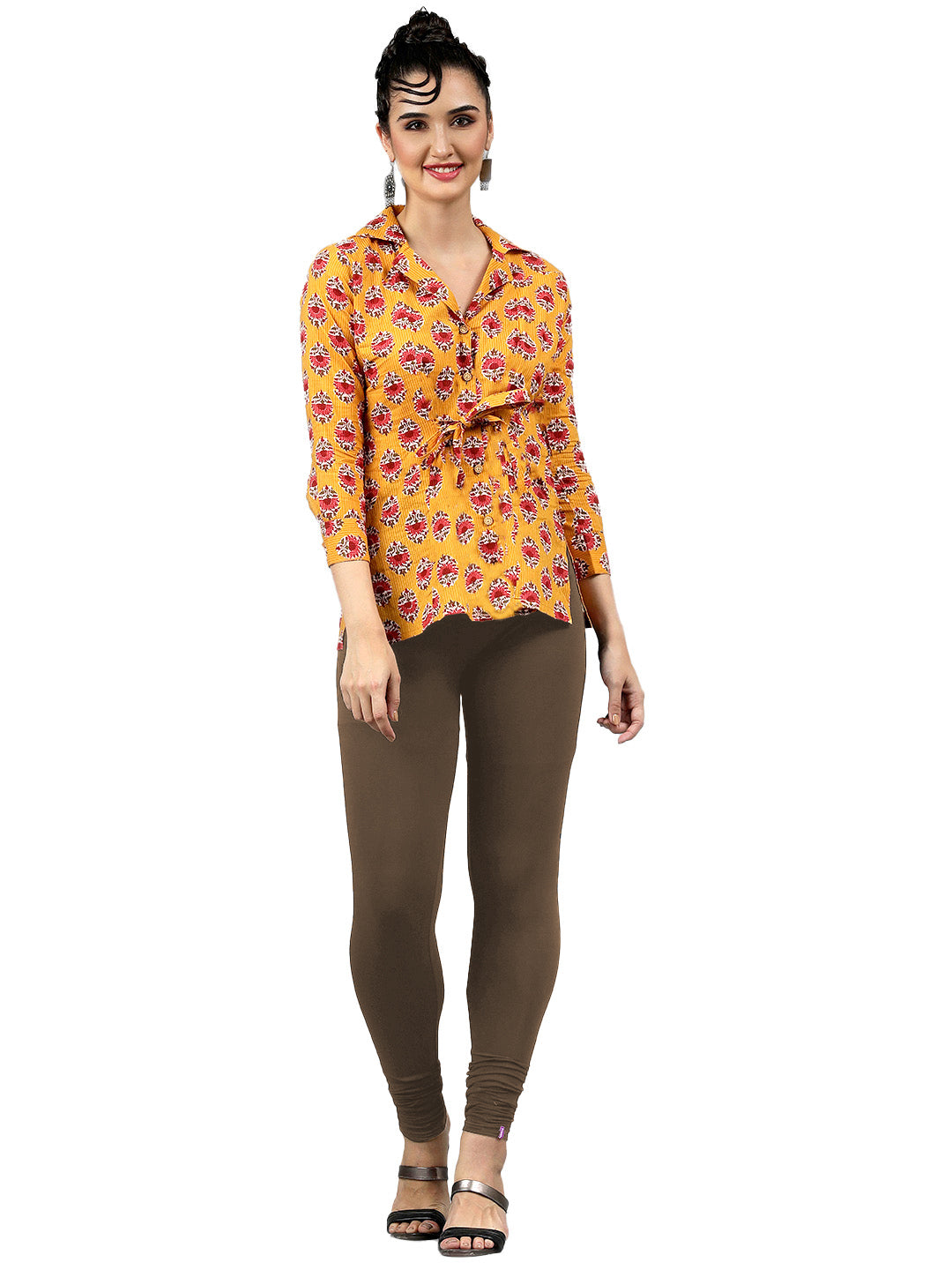 Presta Churidar Leggings Premium - Dark Coffee
