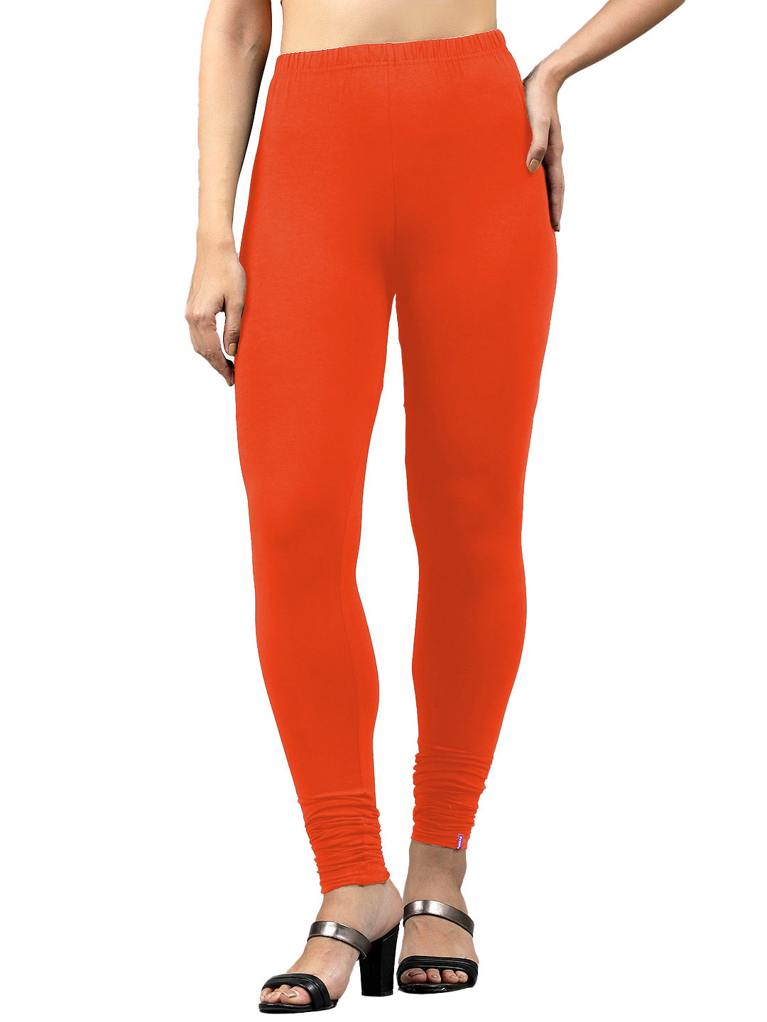 Presta Churidar Leggings Premium - Dark Orange