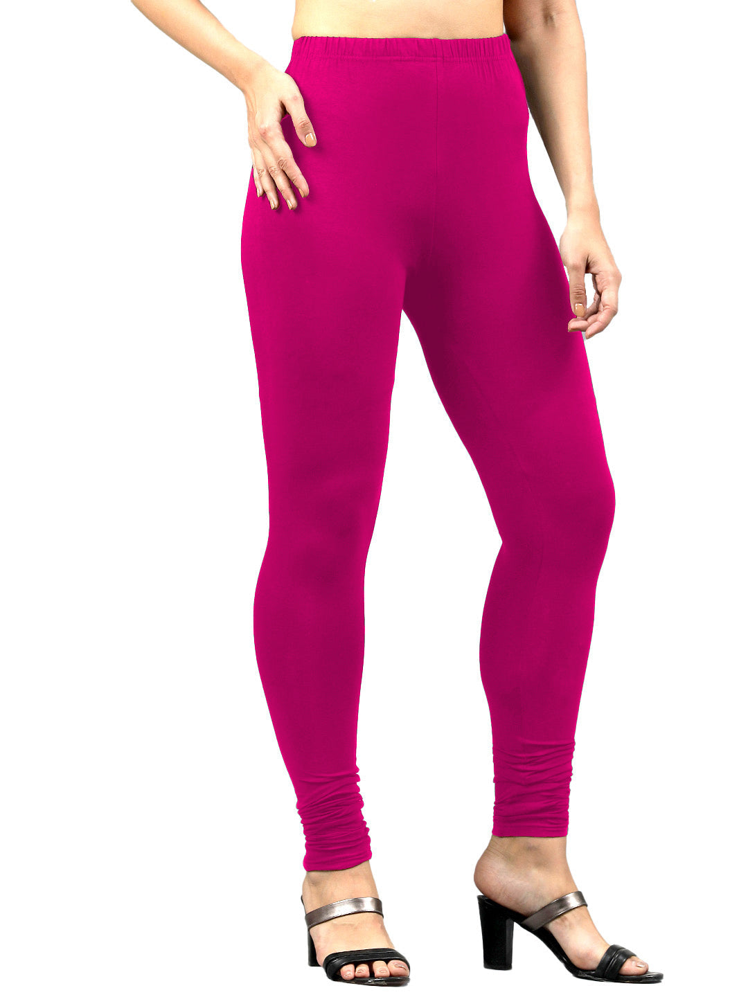 Presta Churidar Leggings Premium - Dark Rani