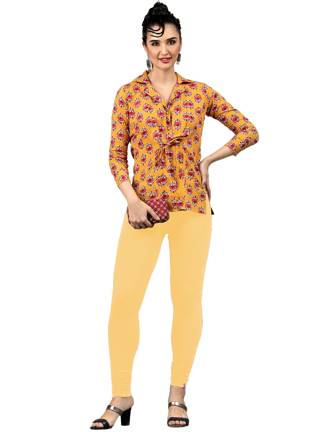 Presta Churidar Leggings Premium - Dark Skin