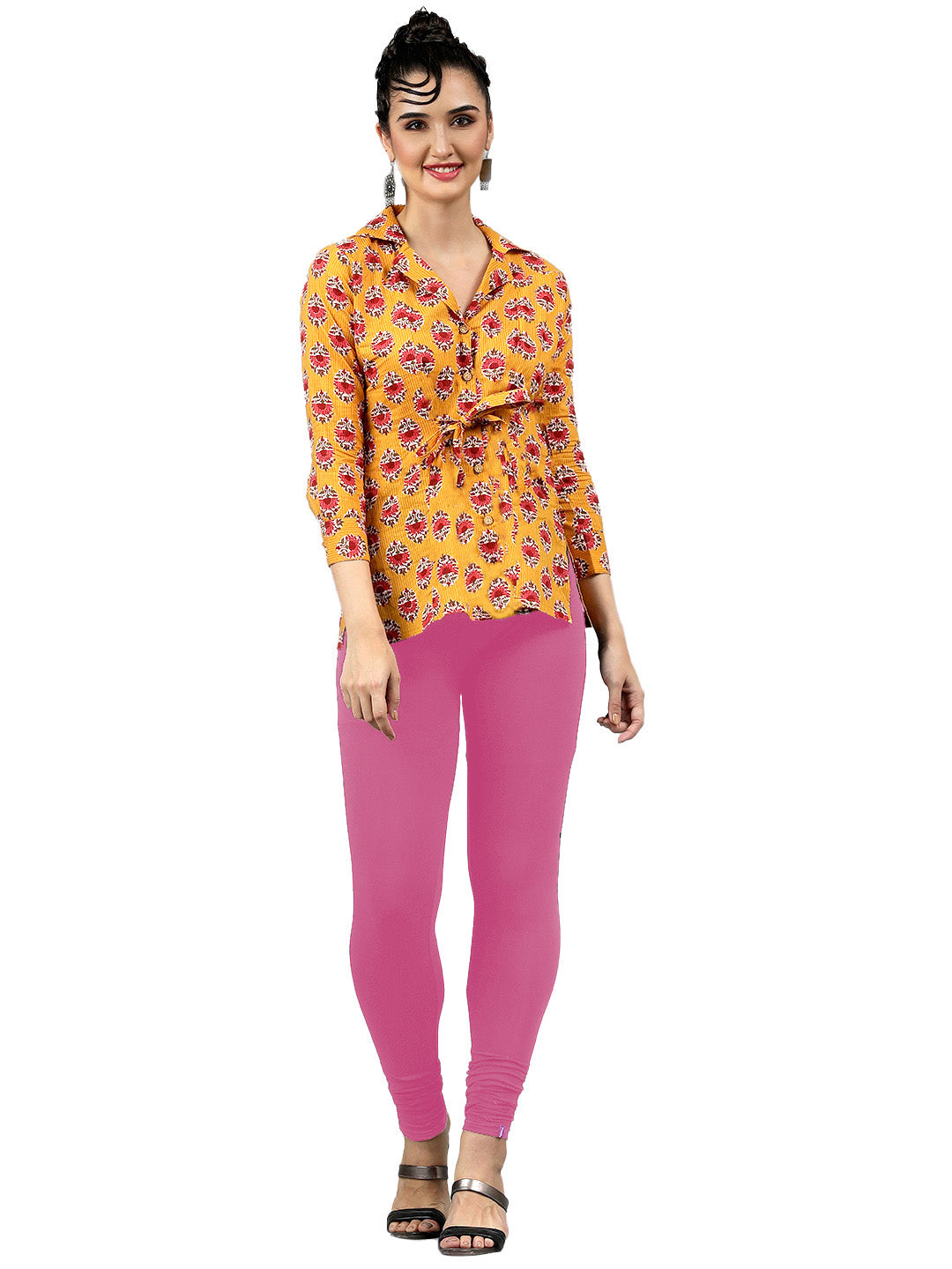 Presta Churidar Leggings Premium - Fushia
